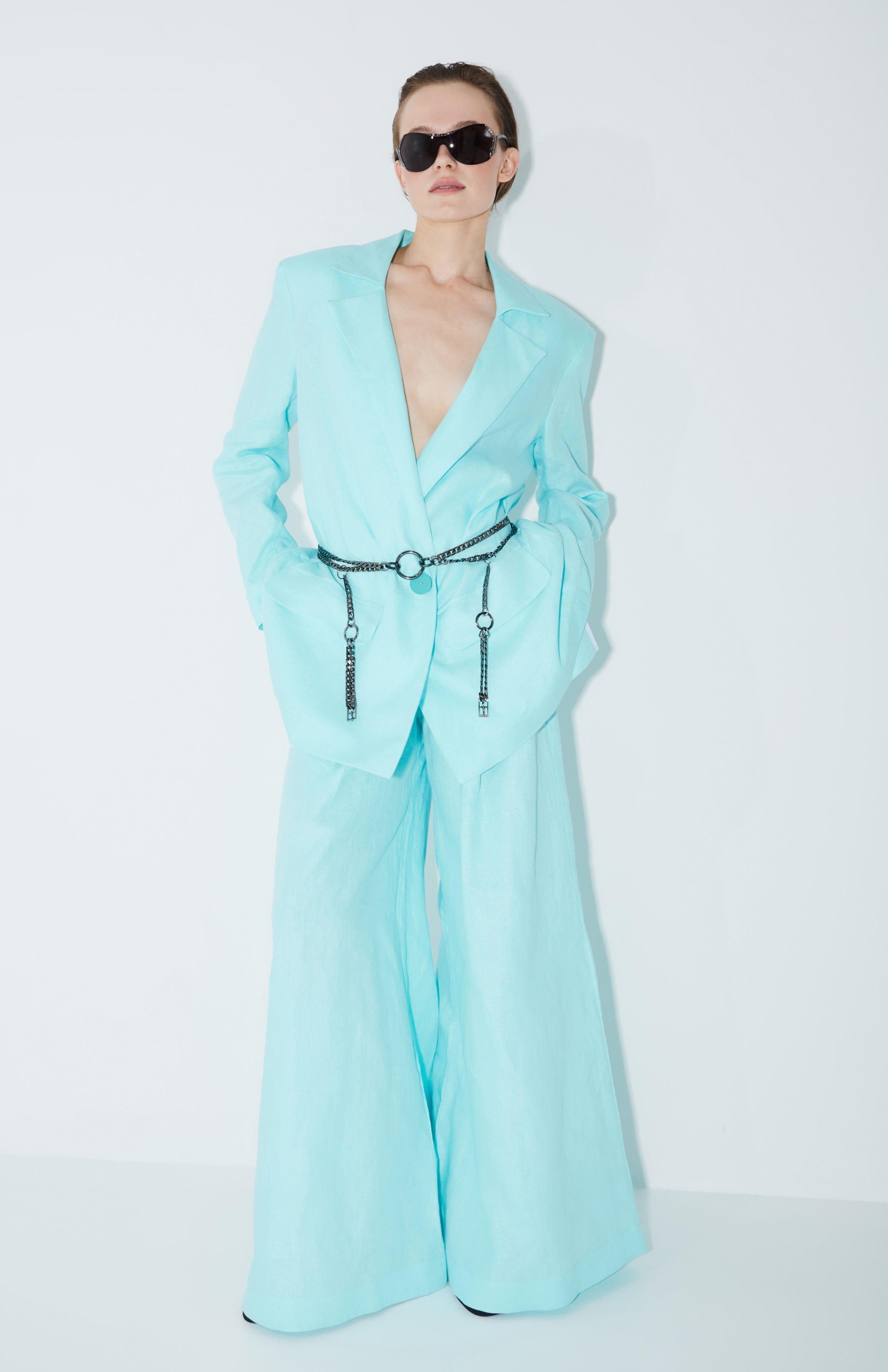 Single-breasted oversized Blazer made by Tamar Keburia