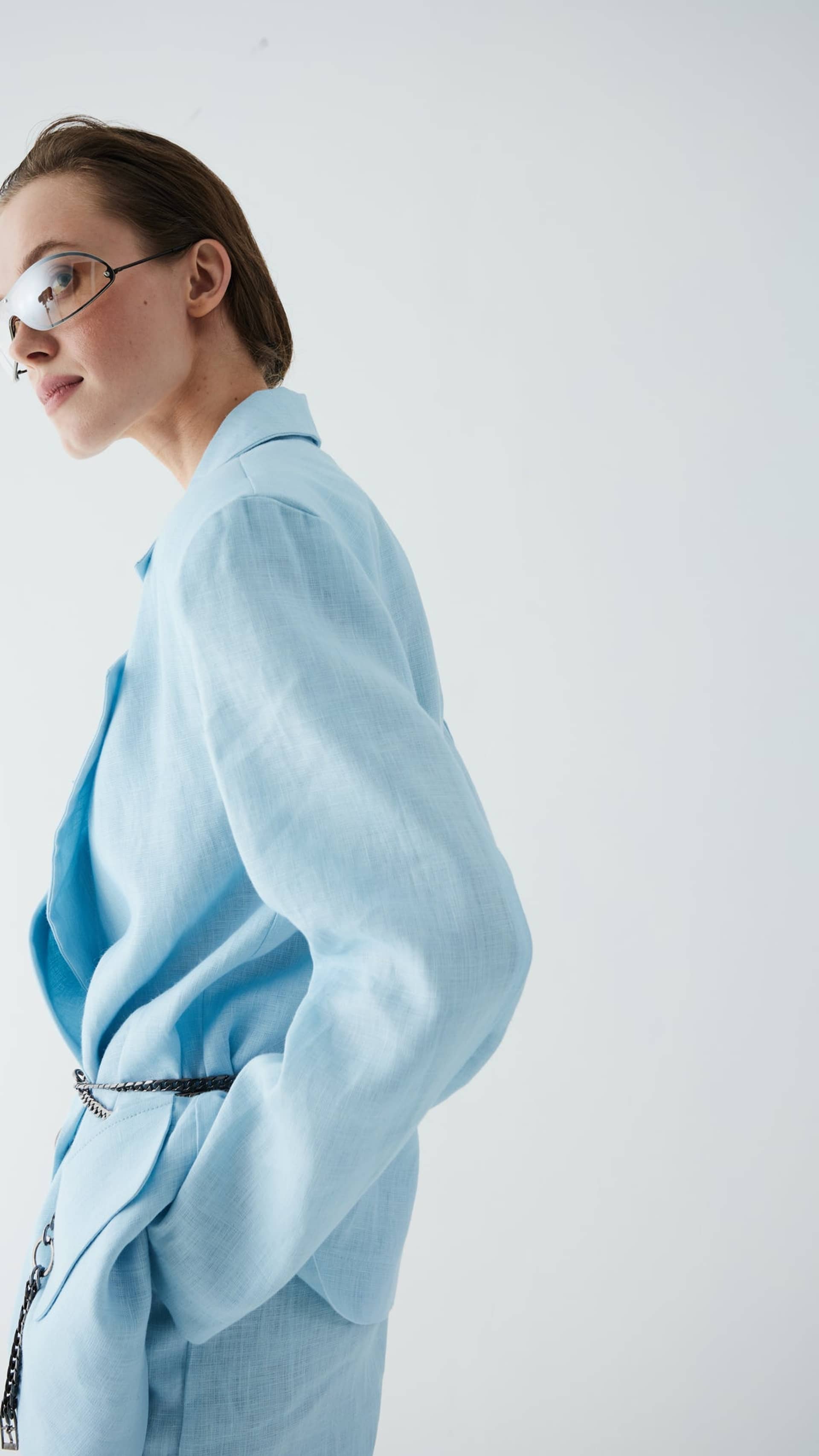 Single-breasted oversized Blazer made by Tamar Keburia