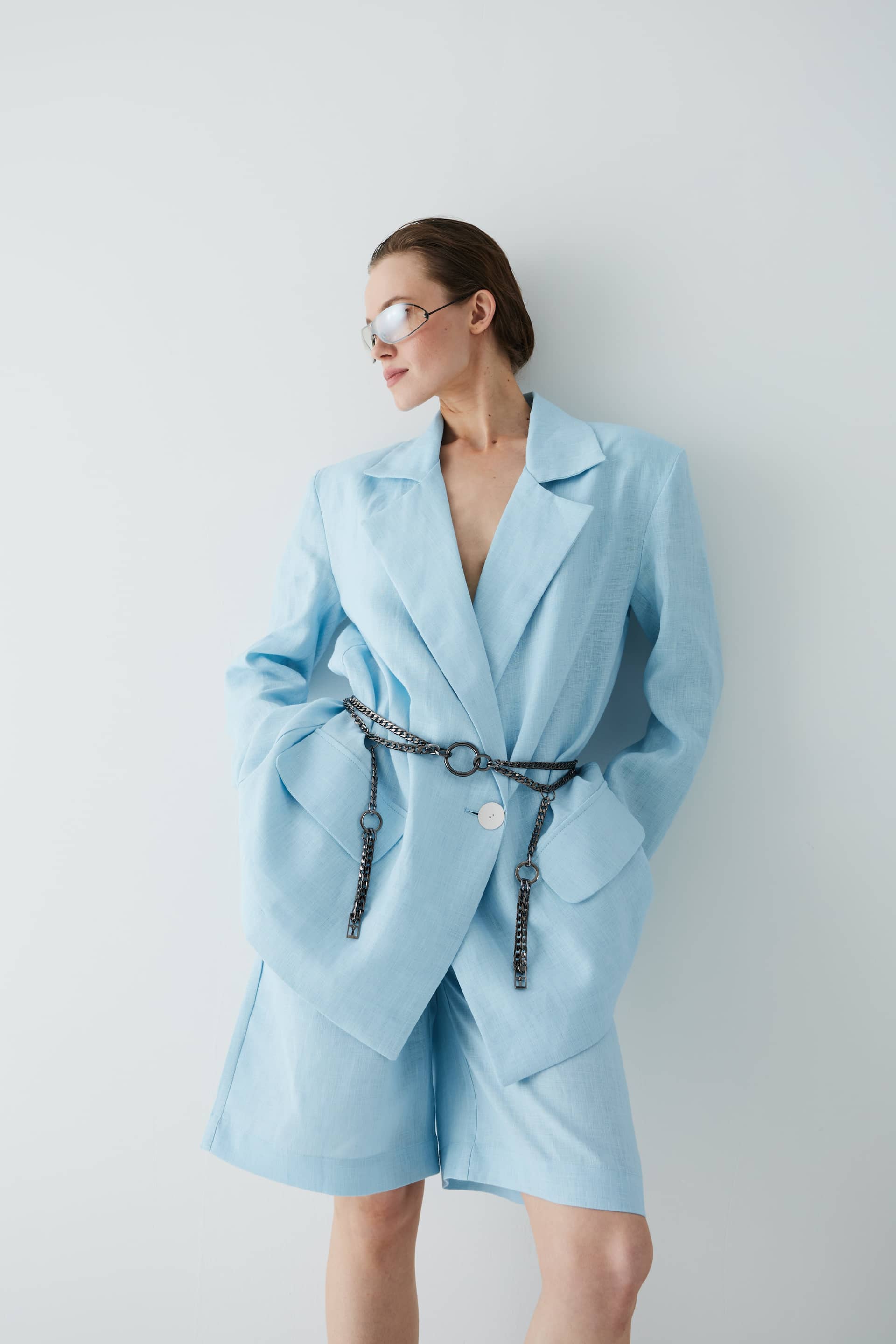 Single-breasted oversized Blazer made by Tamar Keburia