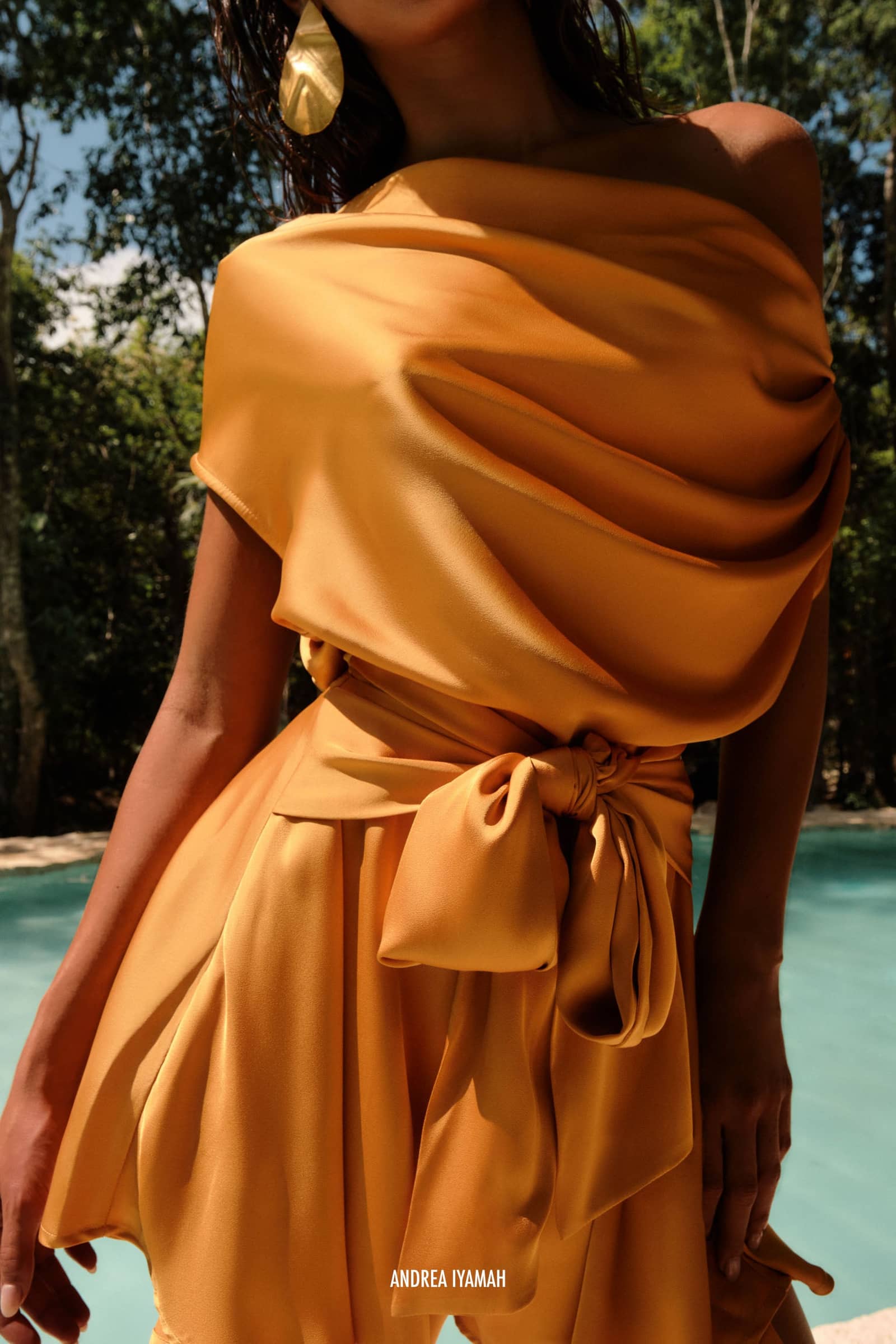 EDAH ROMPER - GOLD made by Andrea Iyamah