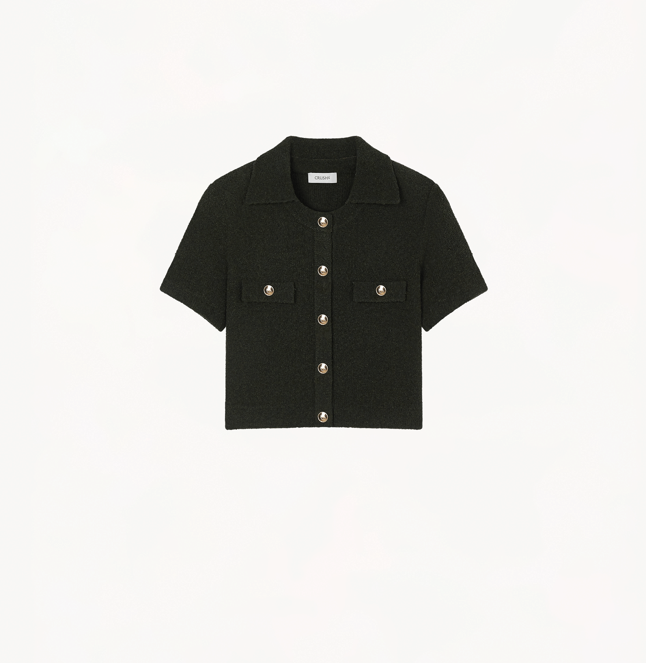 BOUCLÉ SHORT-SLEEVED JACKET made by CRUSH Collection