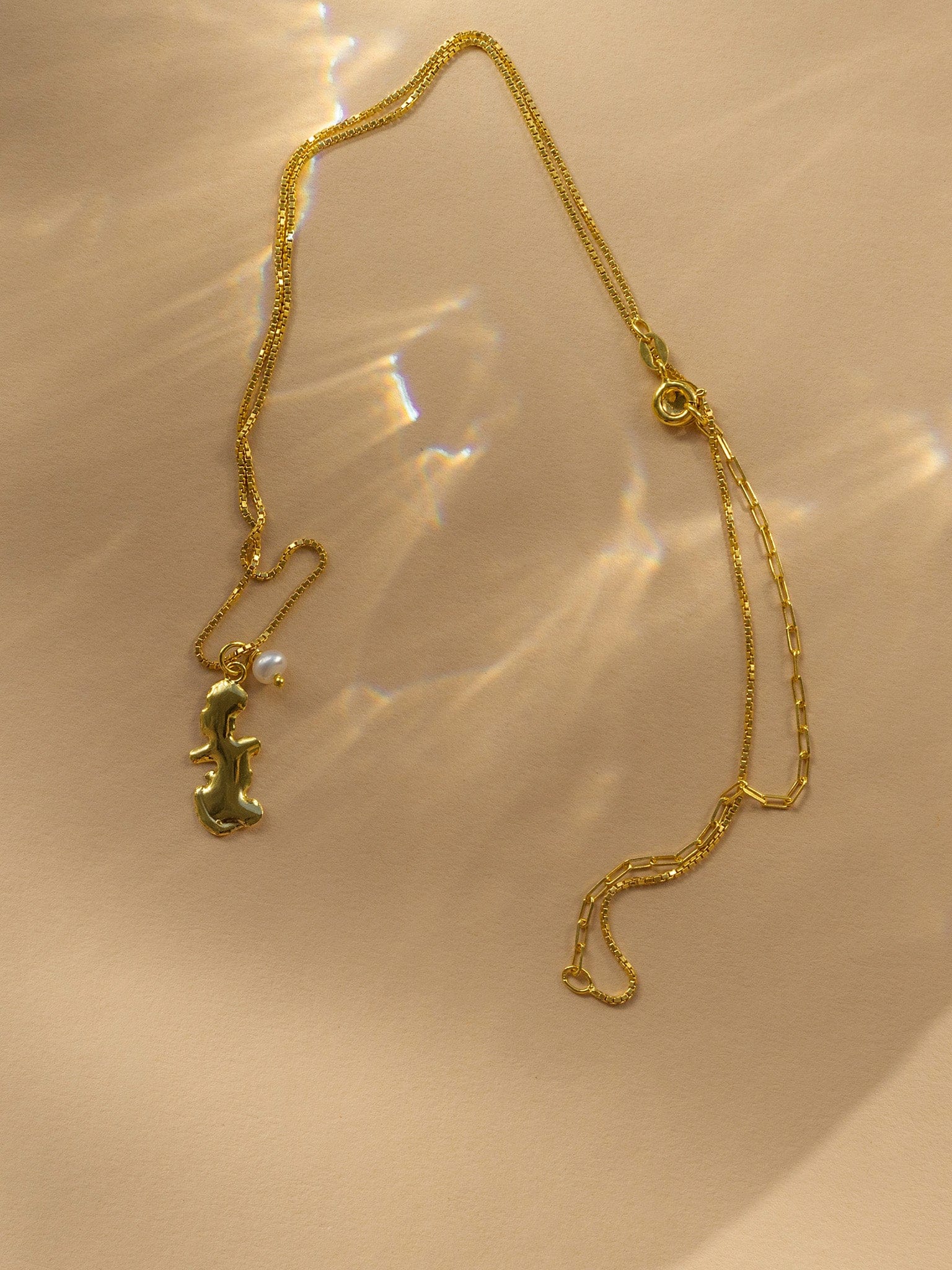 Euphoria Shaman Small Necklace Gold in Gold made by Eva Remenyi
