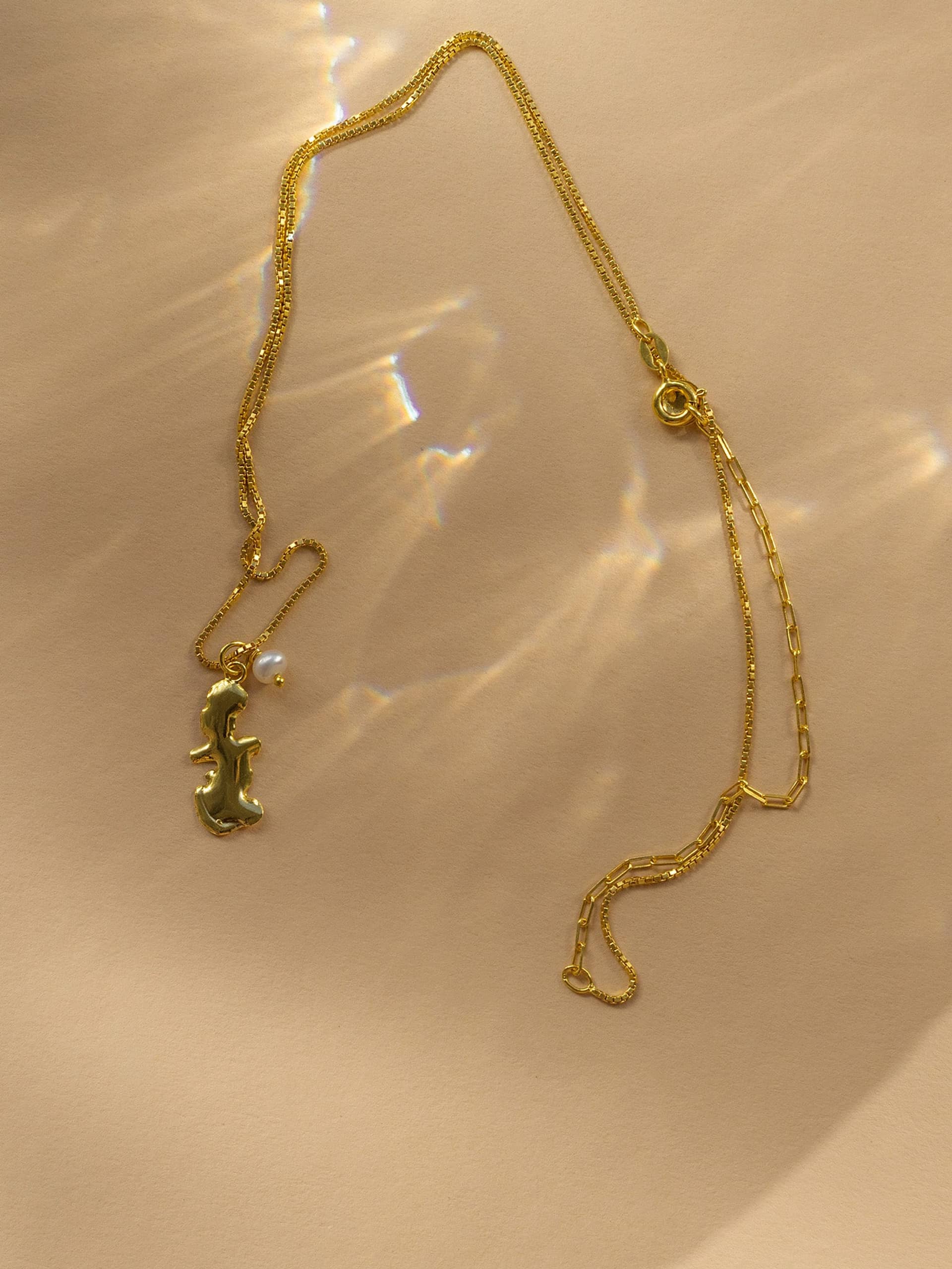 Euphoria Shaman Small Necklace Gold in Gold made by Eva Remenyi