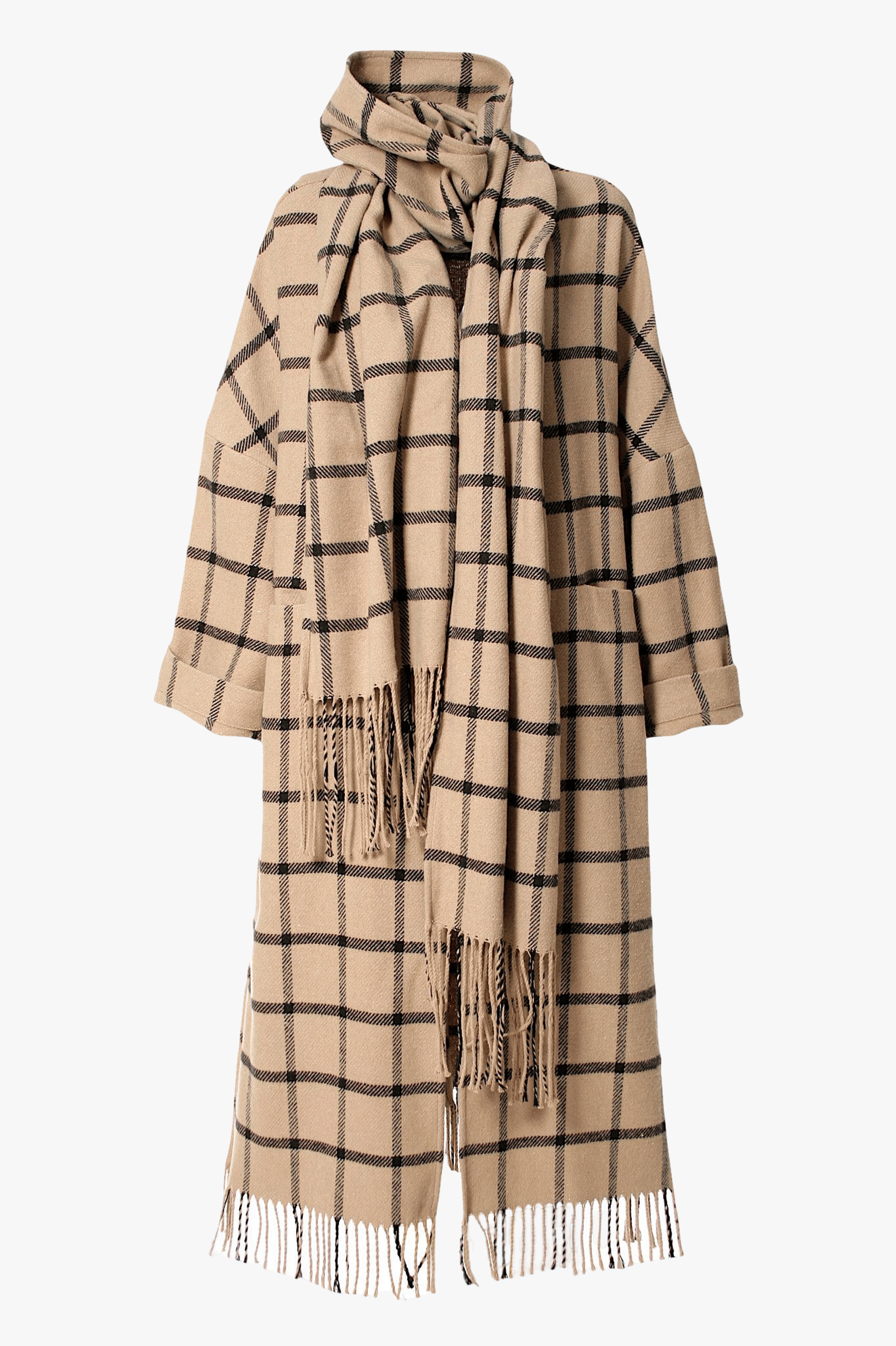 Coat Mischa Nomad in Beige made by HALEWSKI