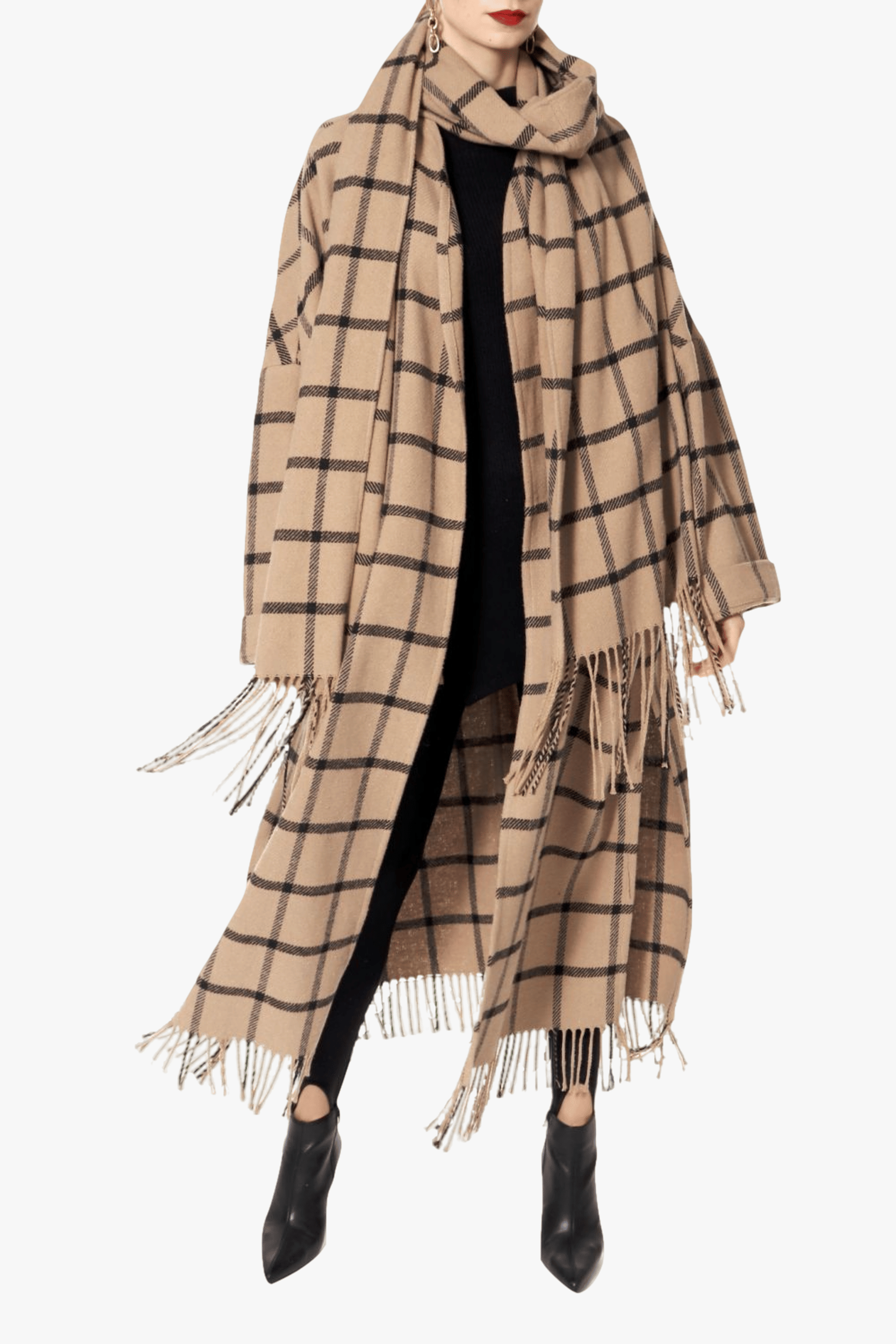 Coat Mischa Nomad in Beige made by HALEWSKI
