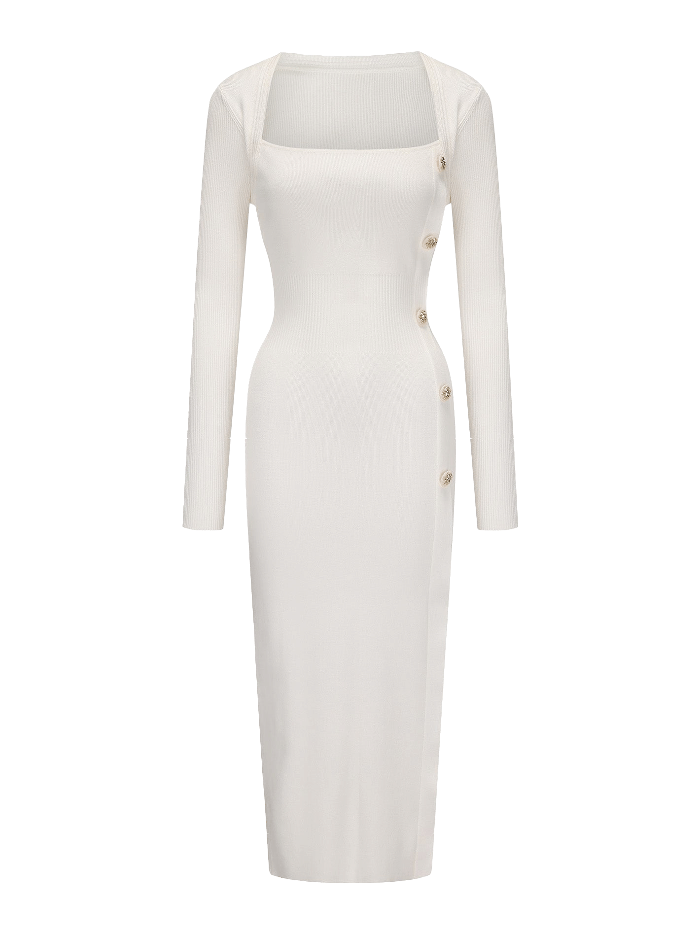 Rylee Knit Dress (White) made by Nana Jacqueline