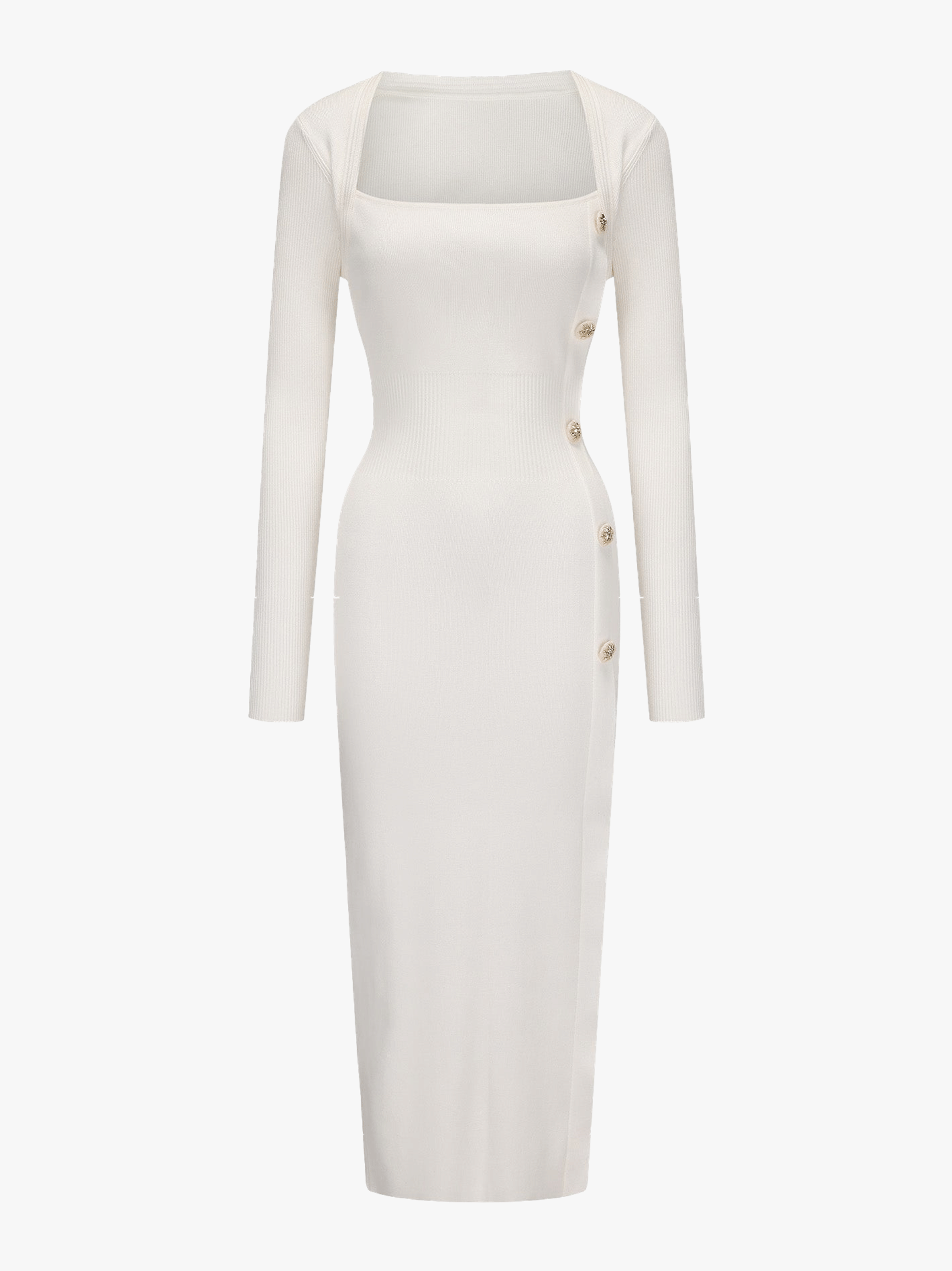 Rylee Knit Dress (White) made by Nana Jacqueline