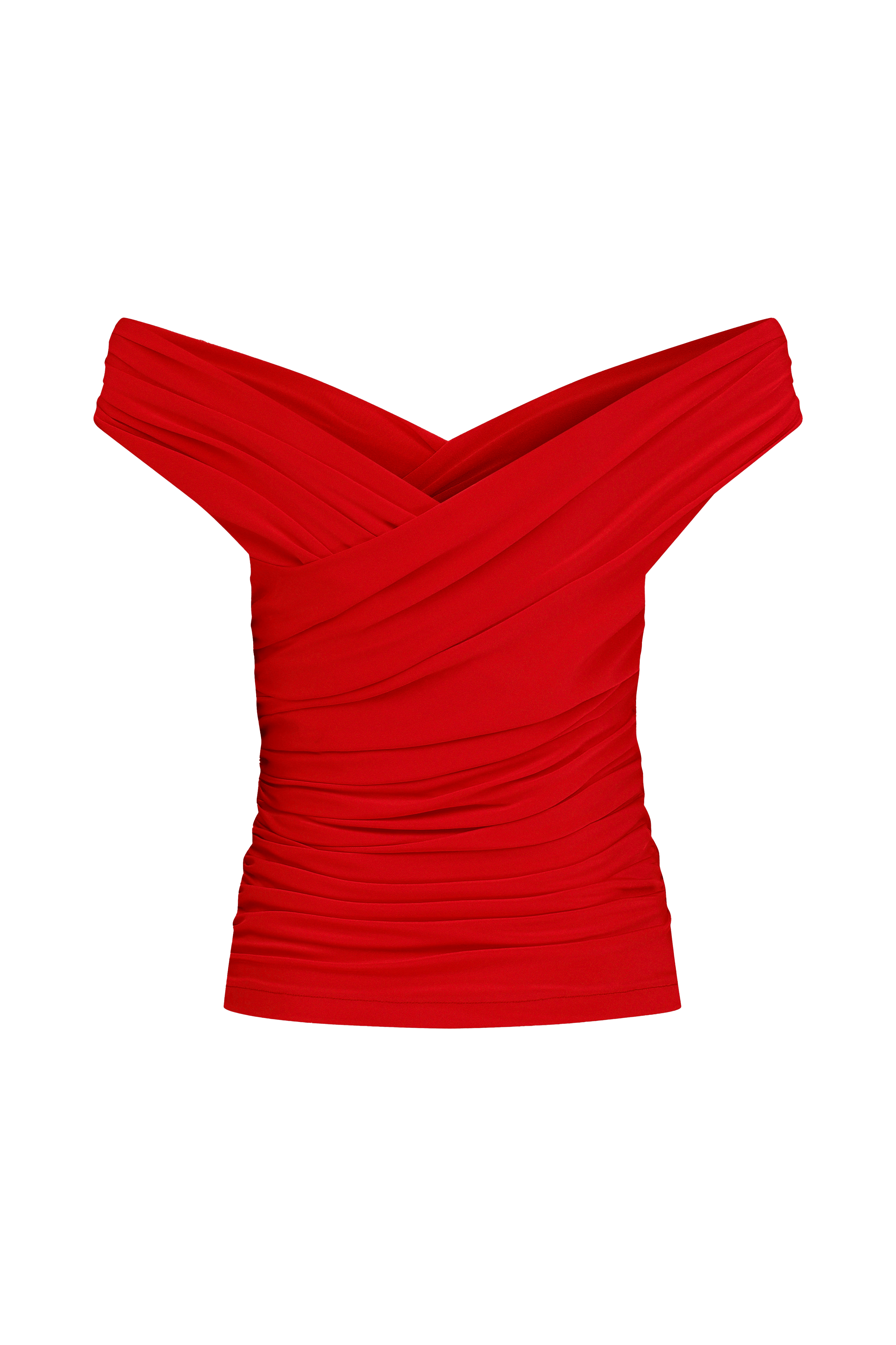 Cheri Blouse In Fiery Red made by Nazli Ceren