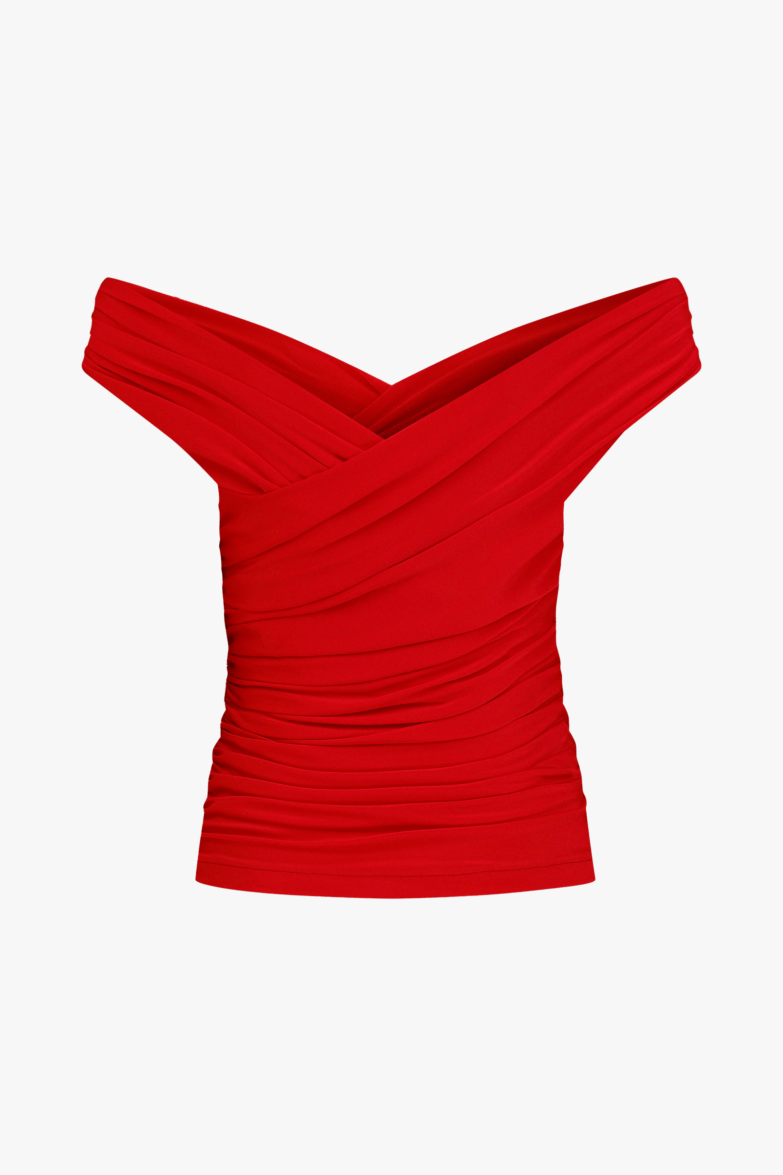 Cheri Blouse In Fiery Red made by Nazli Ceren