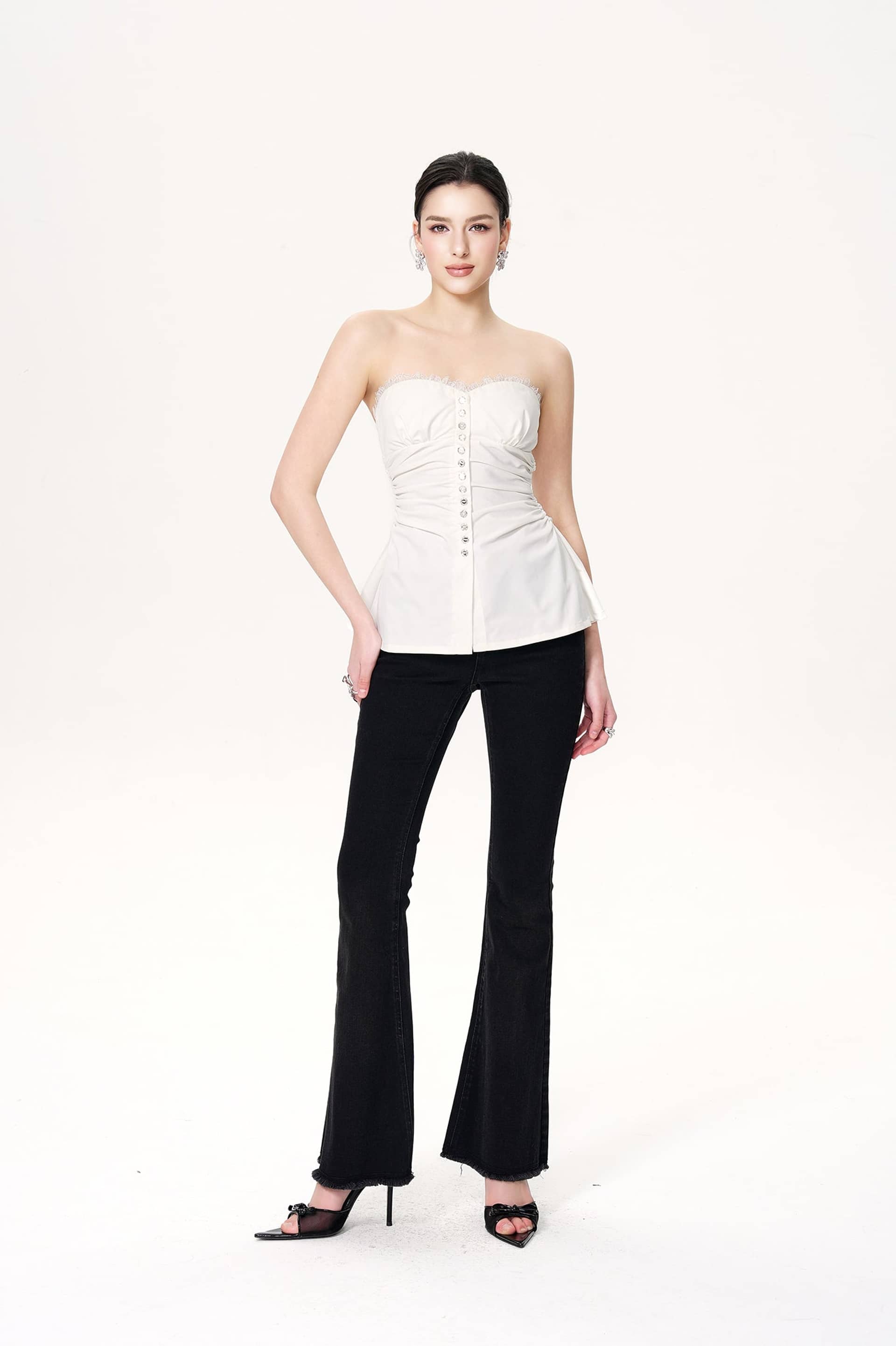 Margaux Top (White) made by Nana Jacqueline