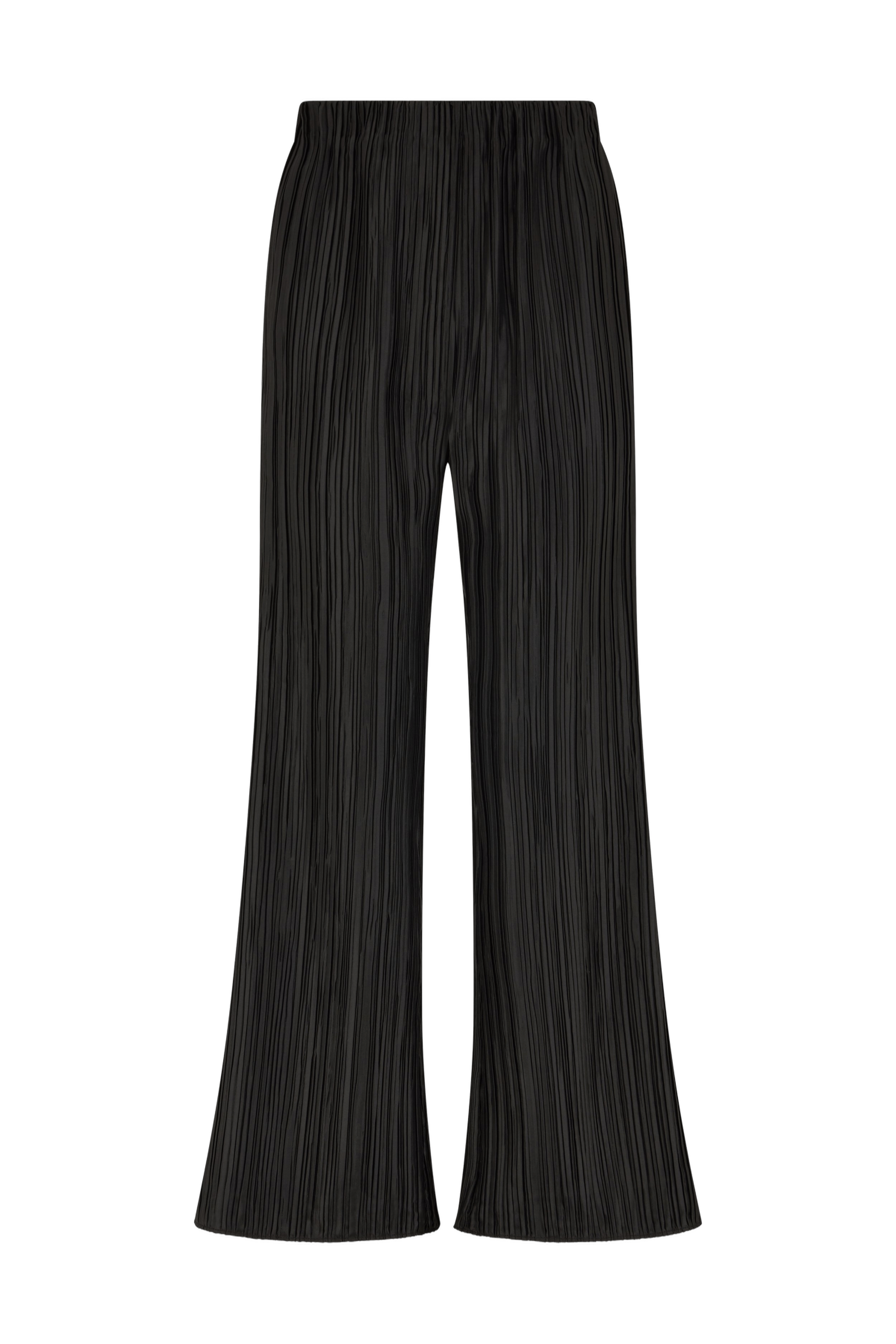Tree Bark Mini Flare Trousers - Black made by CAHAYA STUDIOS