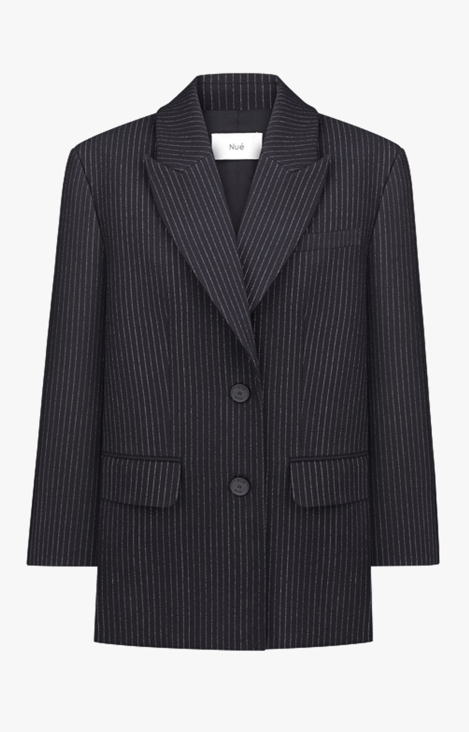 TAILORED PINSTRIPED BLAZER made by NUÉ