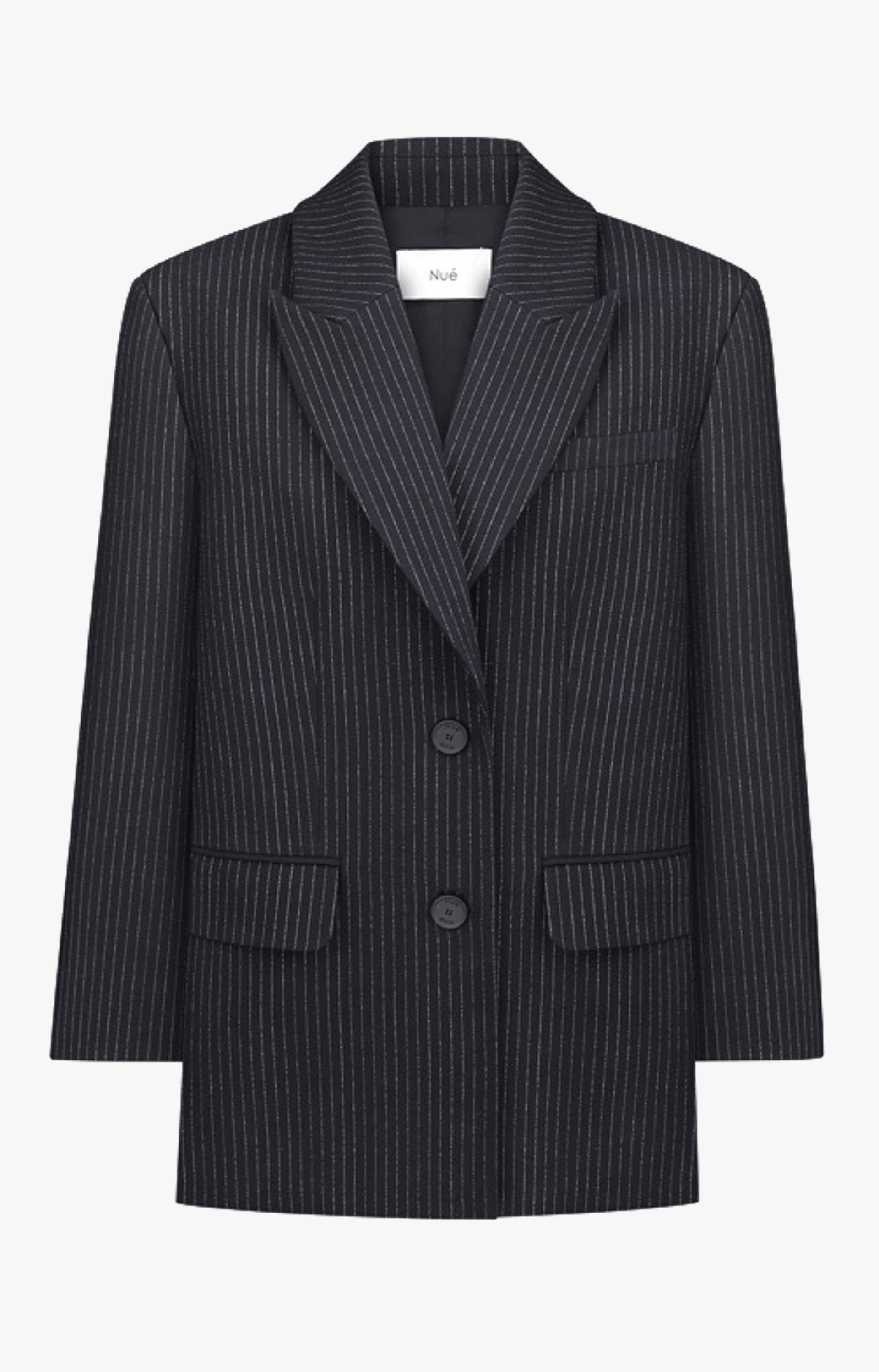 TAILORED PINSTRIPED BLAZER made by NUÉ