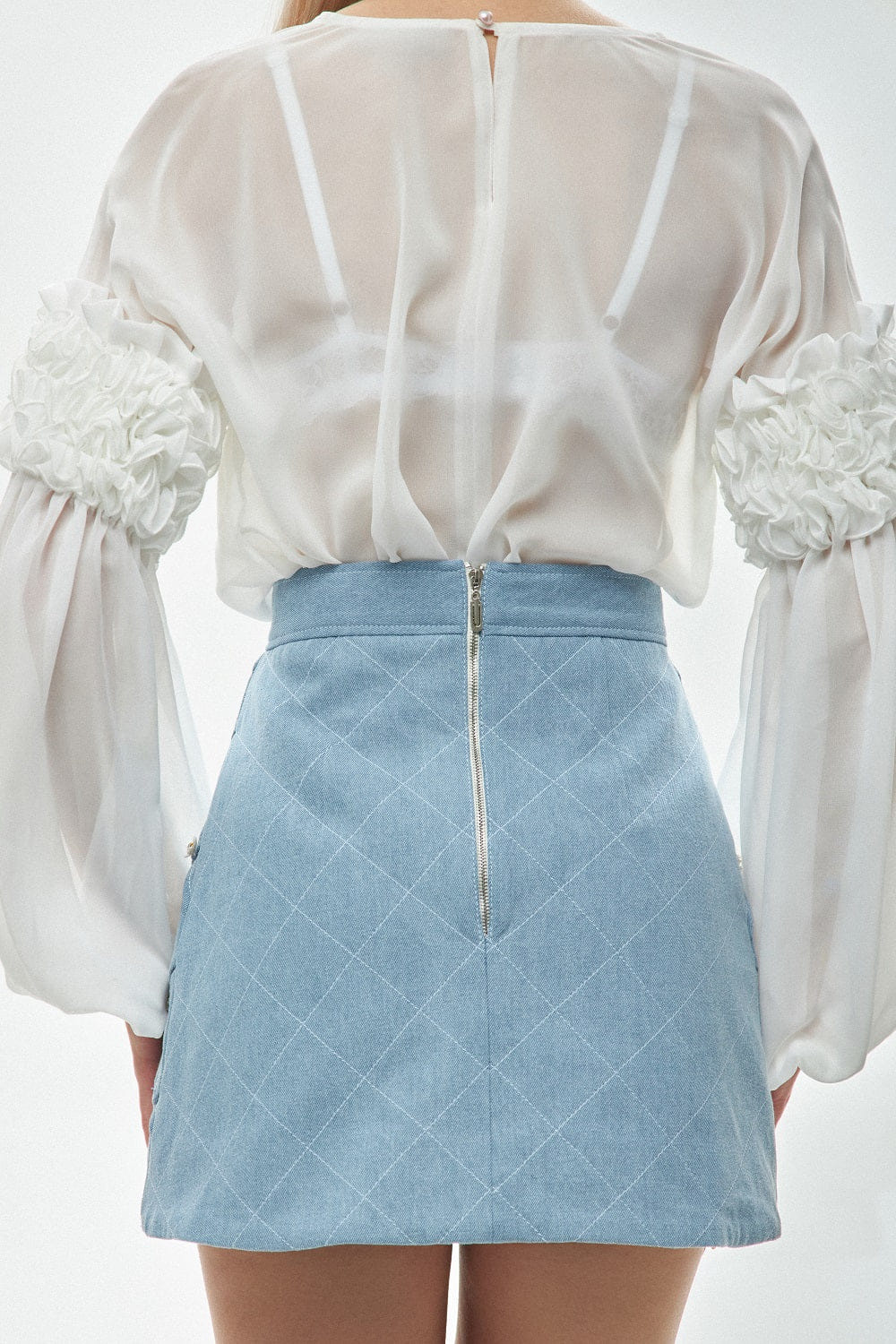 Denim Mini Skirt made by Guranda