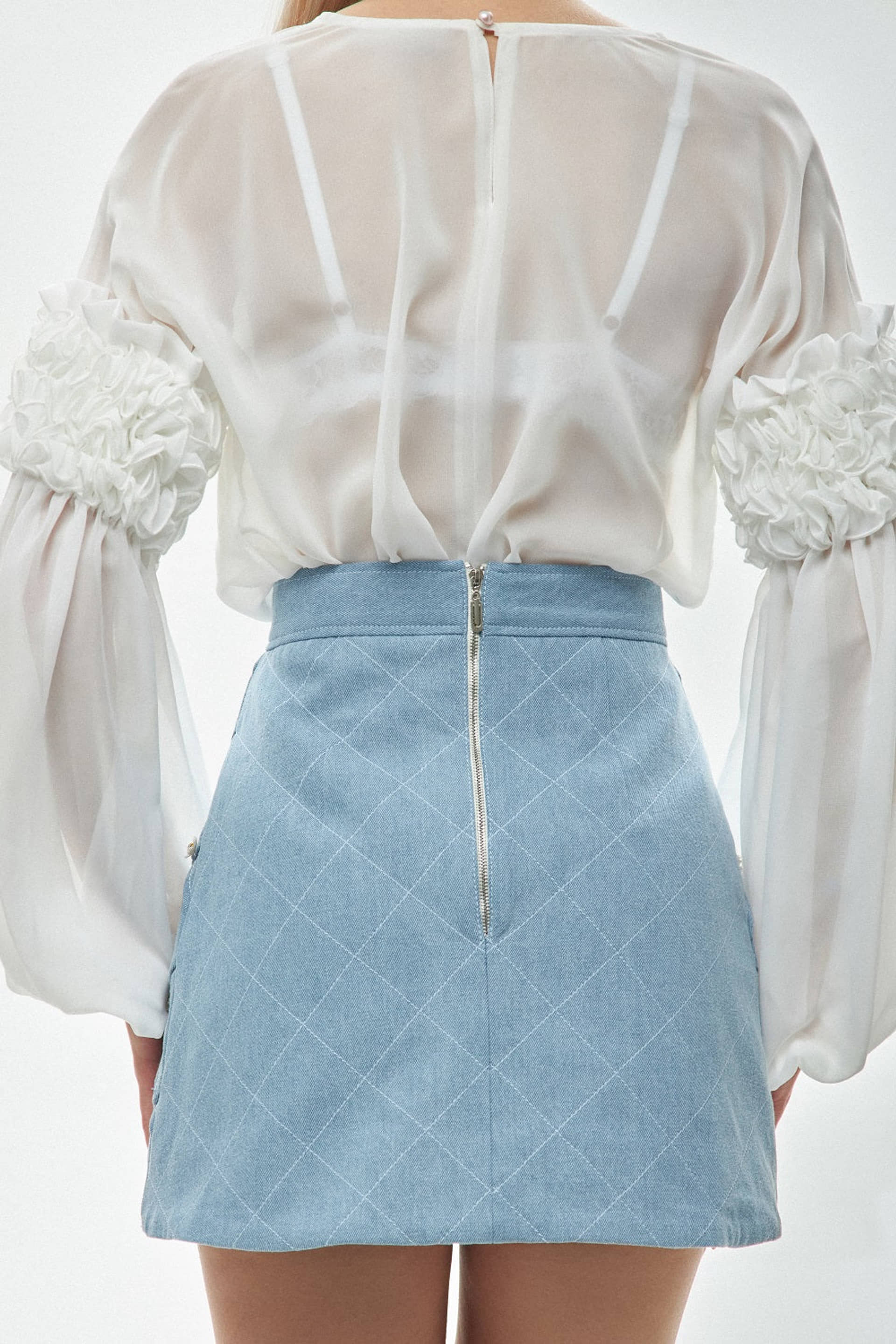 Denim Mini Skirt made by Guranda