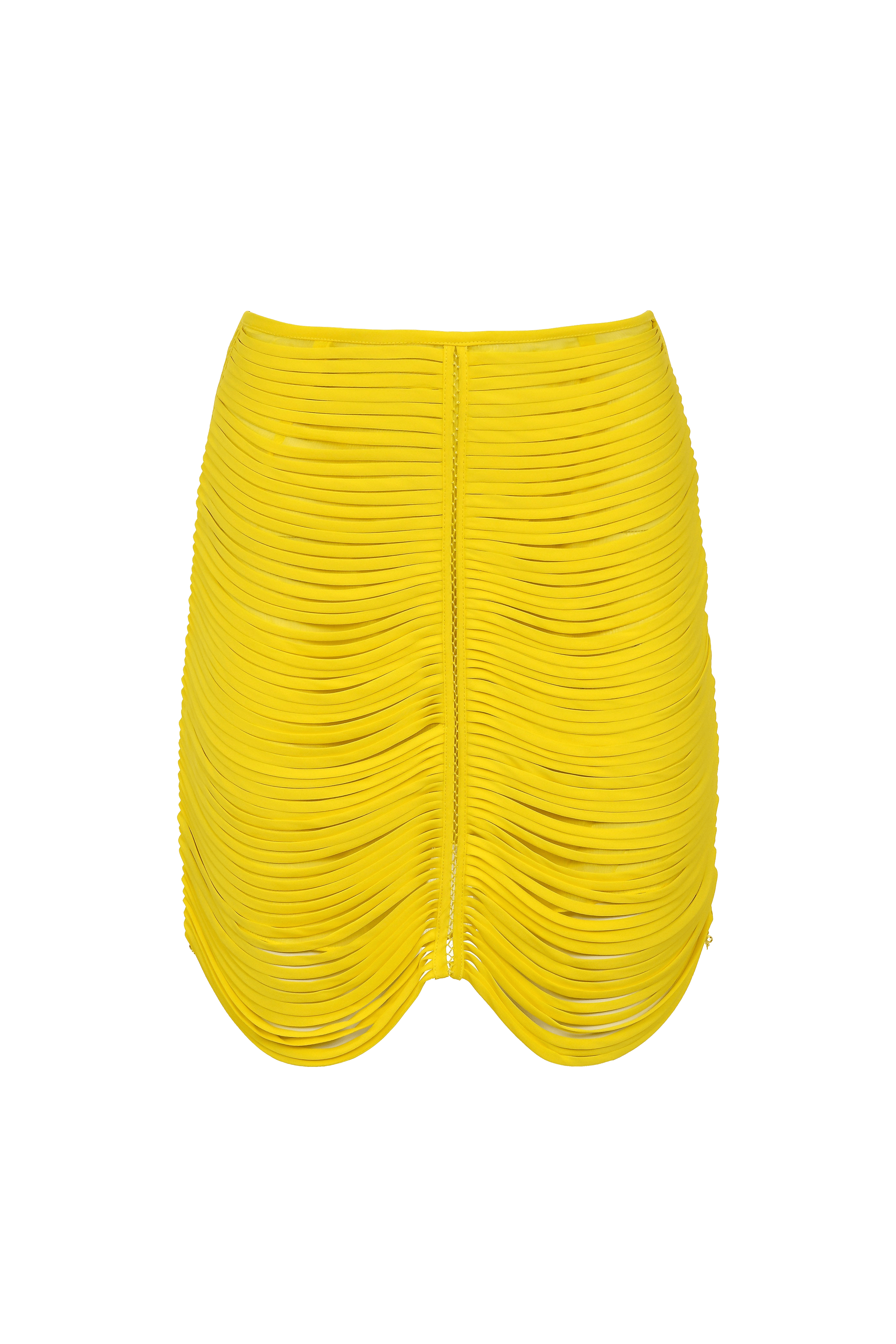 Danielle Mini Skirt - Yellow made by Francesca Miranda