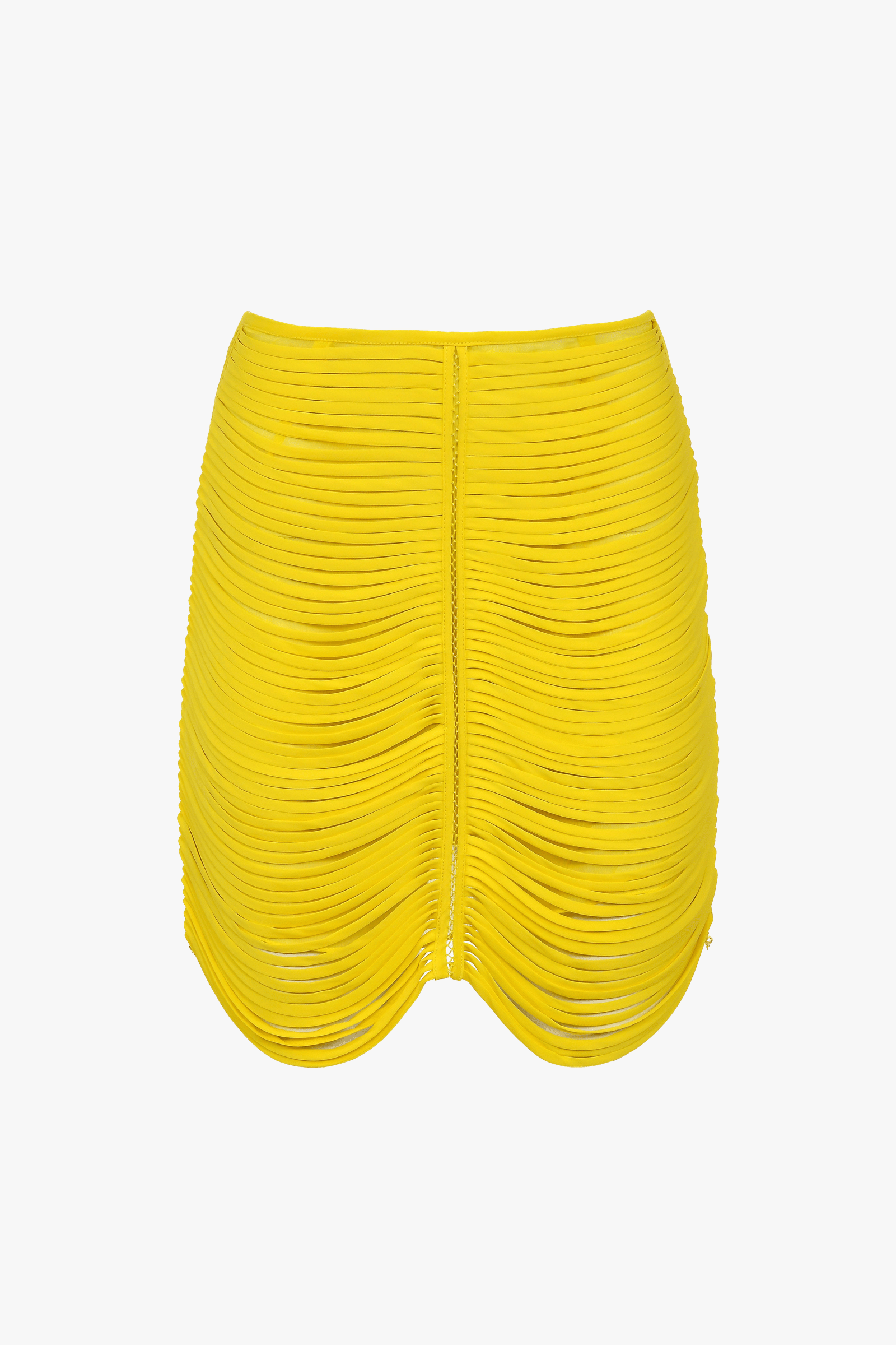 Danielle Mini Skirt - Yellow made by Francesca Miranda