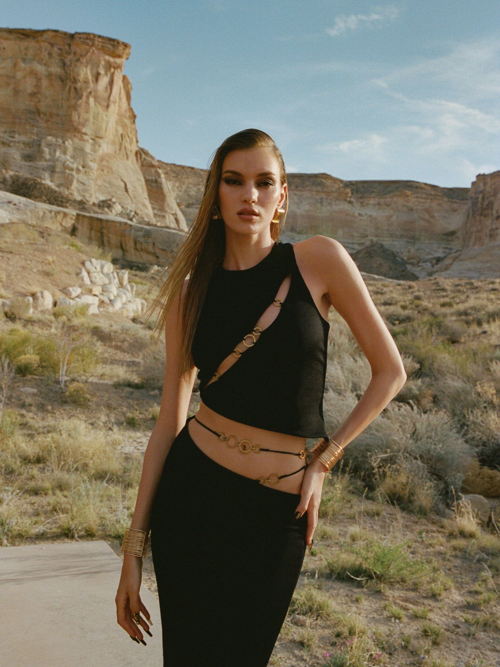 Chiara Skirt (Final Sale) in Black made by Nana Jacqueline