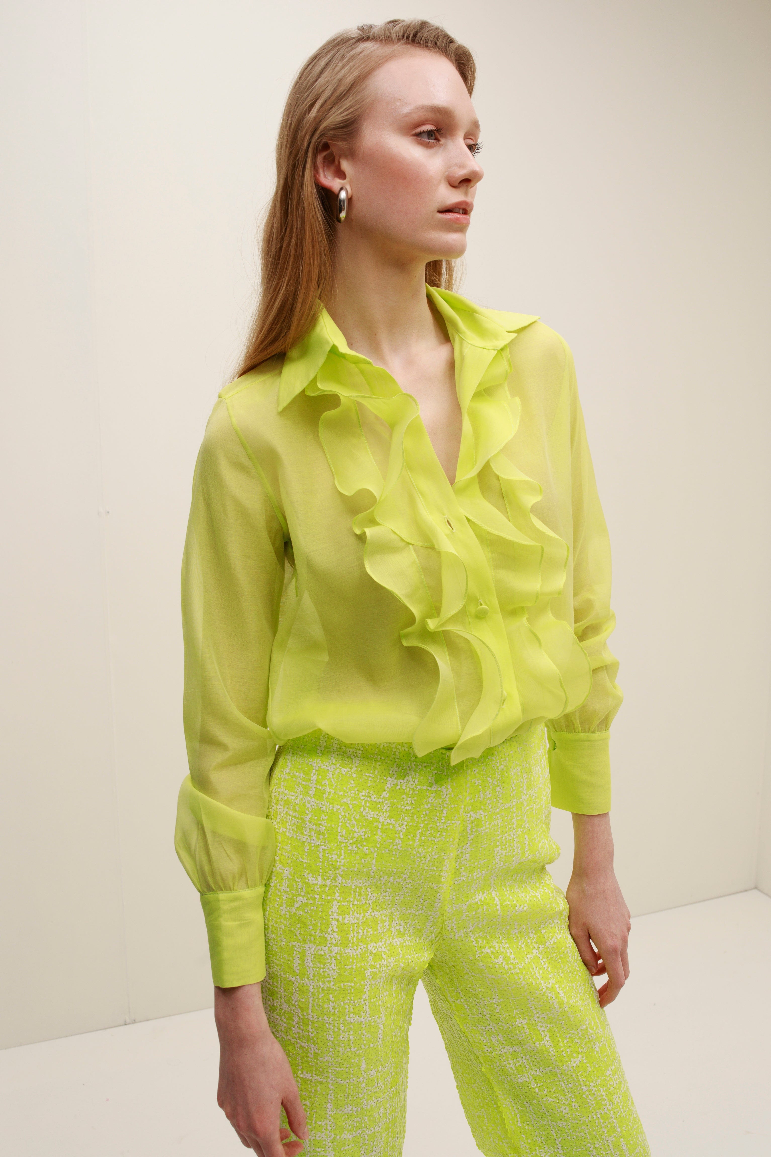 Miele Ruffled Blouse made by Francesca Miranda