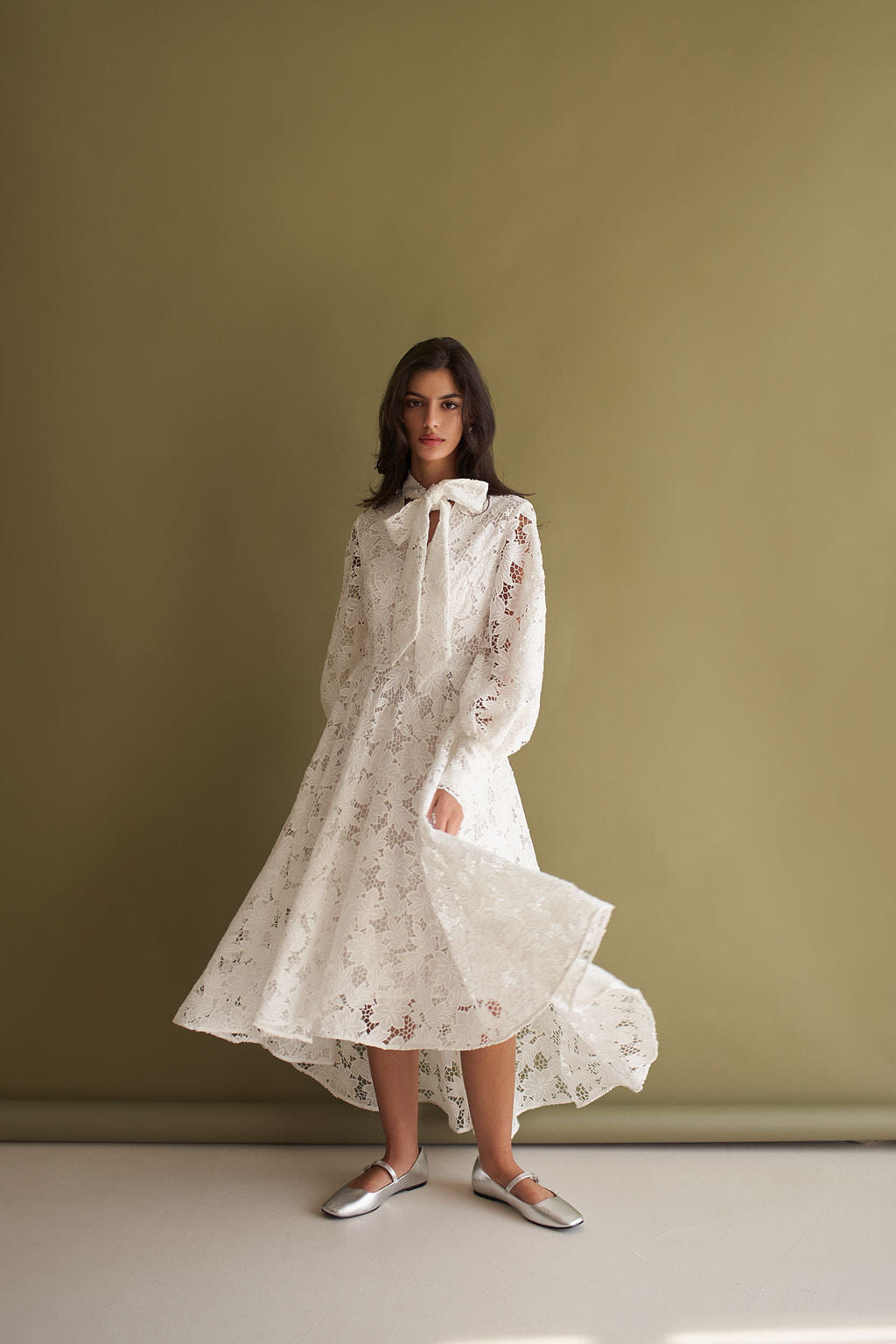 Mirabel Lace Midi Dress made by Vasiliki