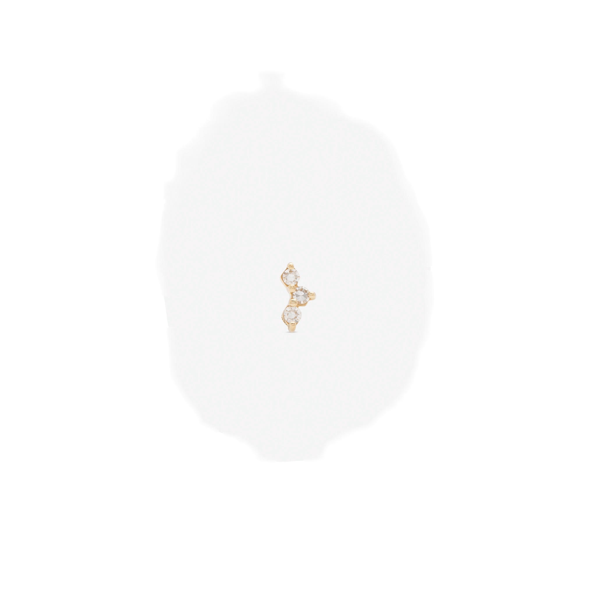 HONEY I'M HOME LABRET - WHITE DIAMOND & YELLOW GOLD made by ENNUI