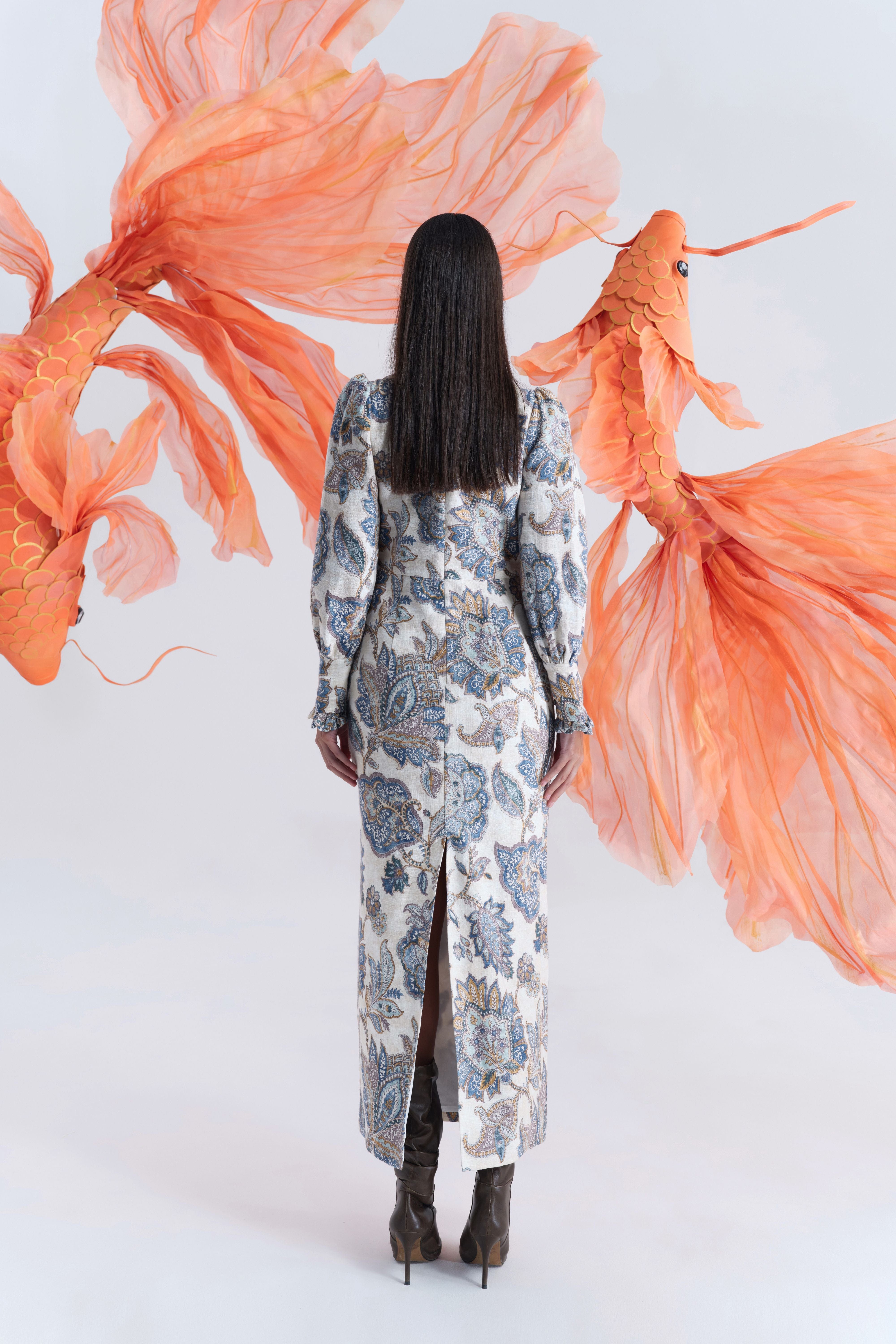 Harper Midi Dress made by JUSTIN TONG