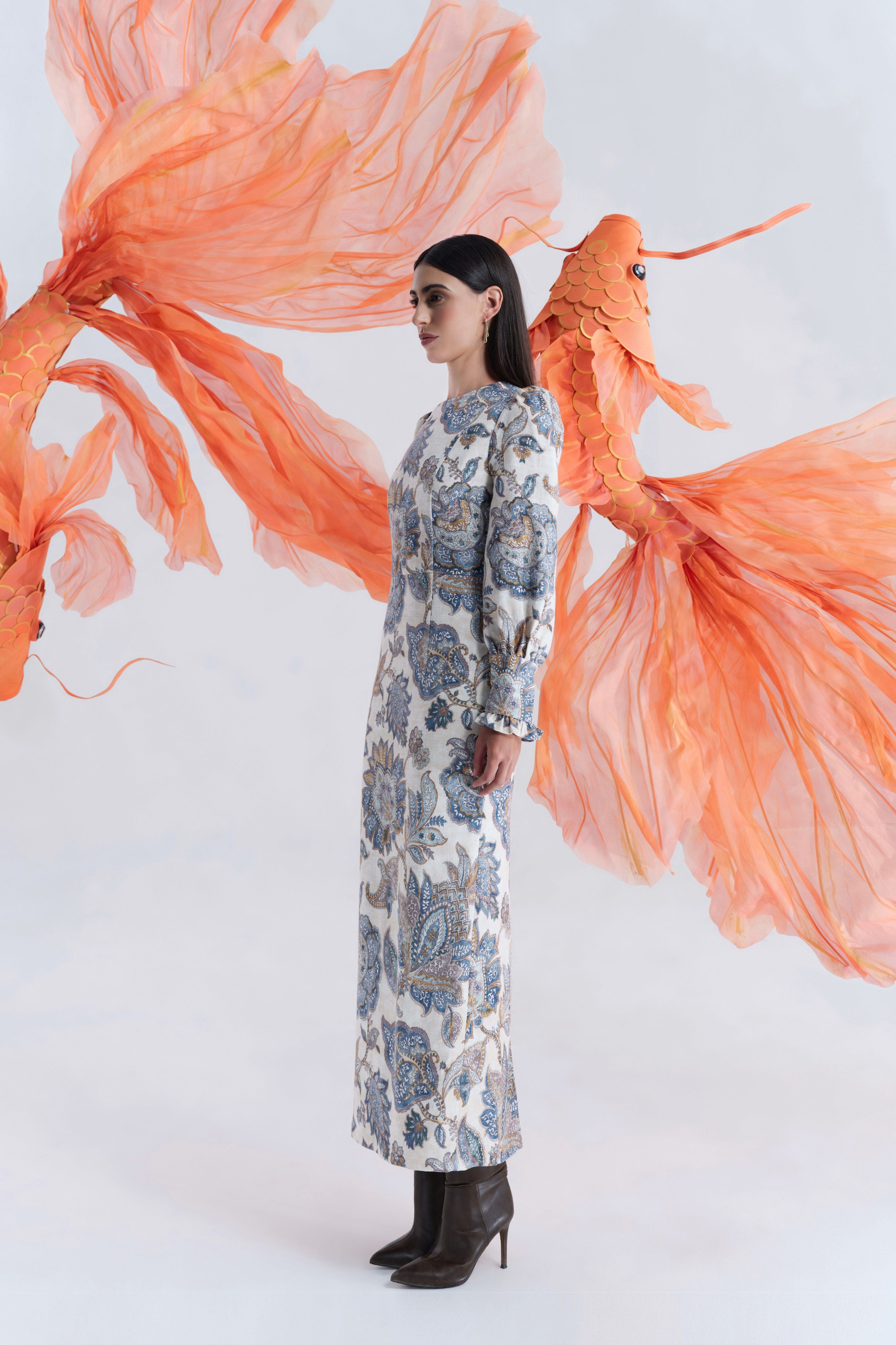 Harper Midi Dress made by JUSTIN TONG