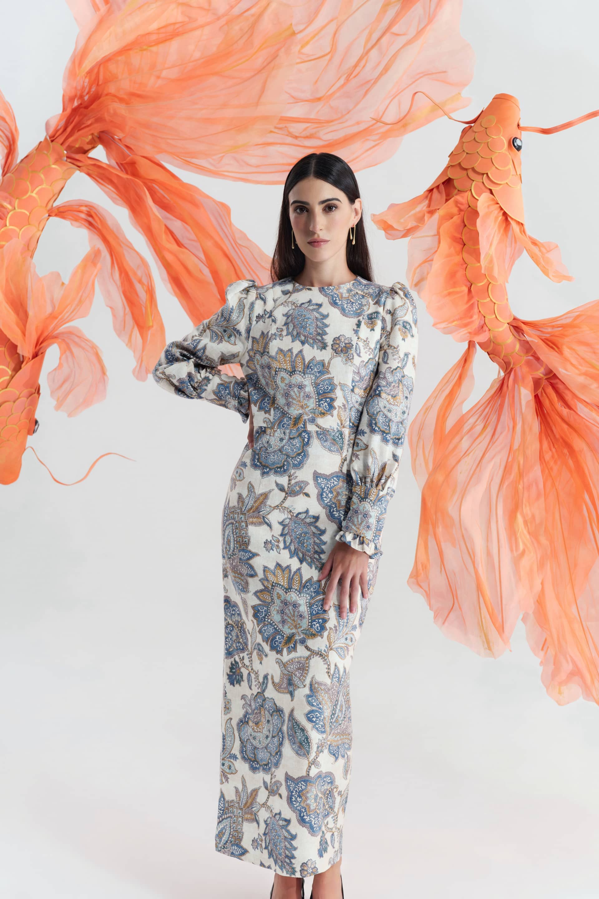 Harper Midi Dress made by JUSTIN TONG