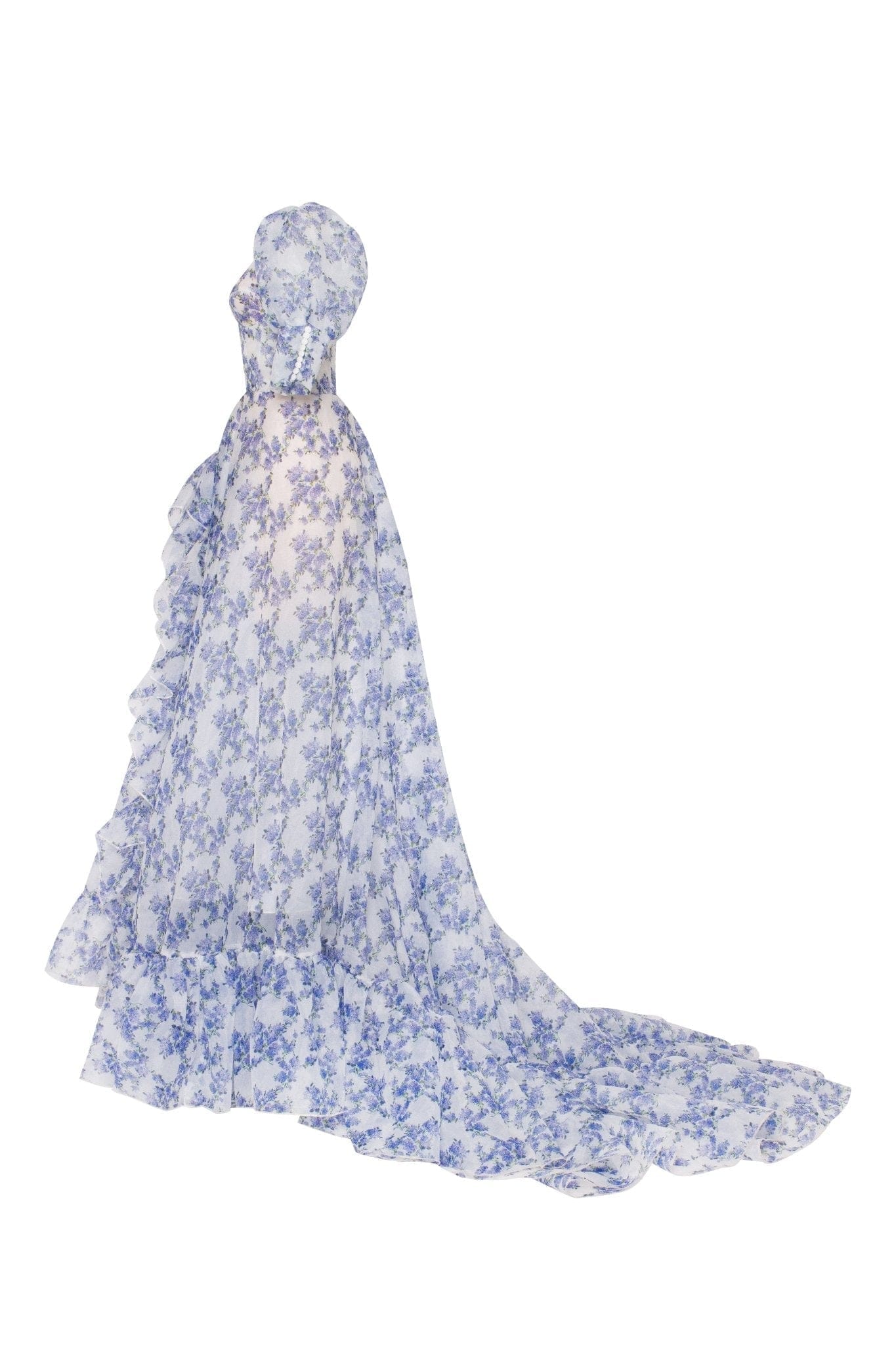 Milla | Blue Hydrangea maxi princess dress | Women's Multi color Maxi  dresses