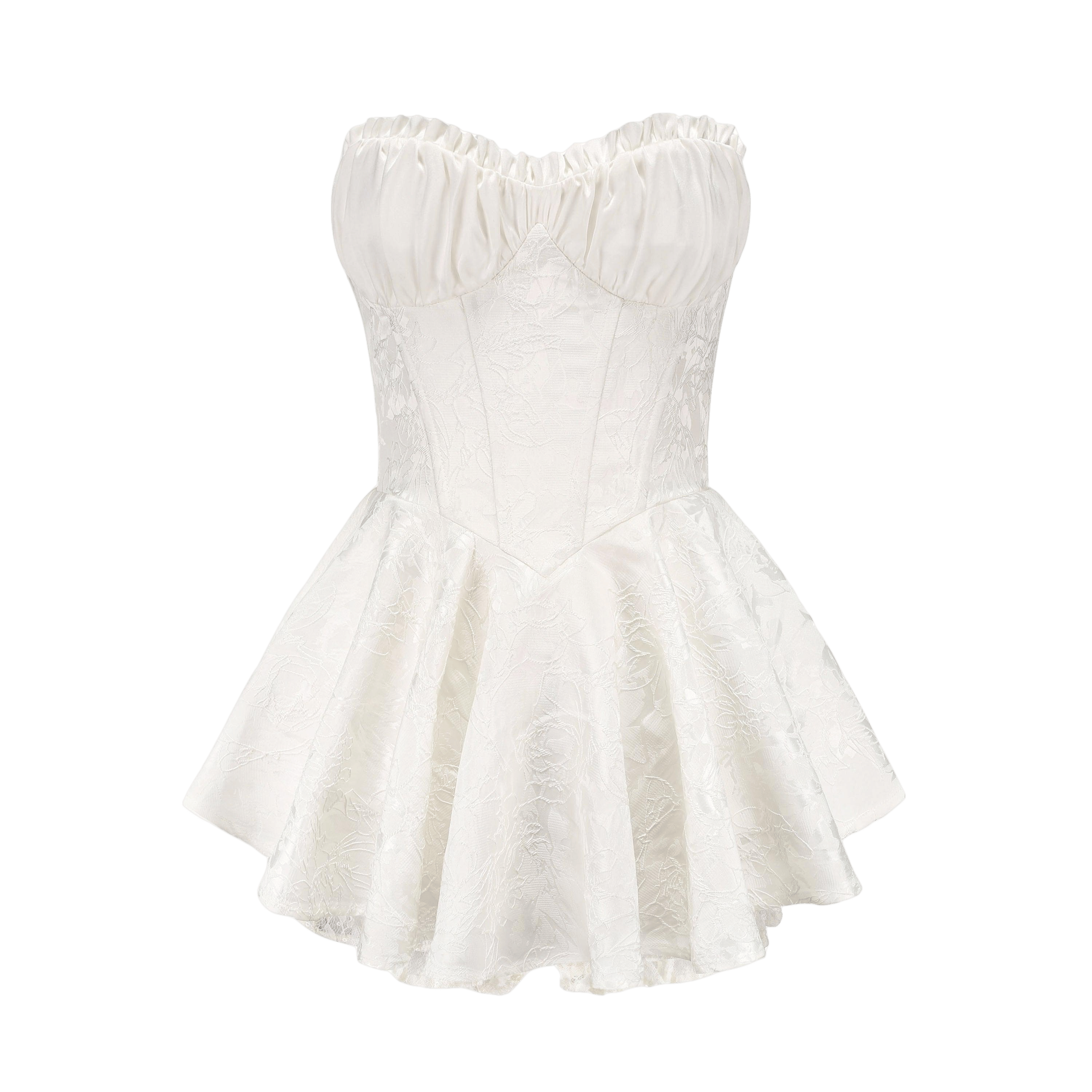 Airina Dress White in White made by Nana Jacqueline