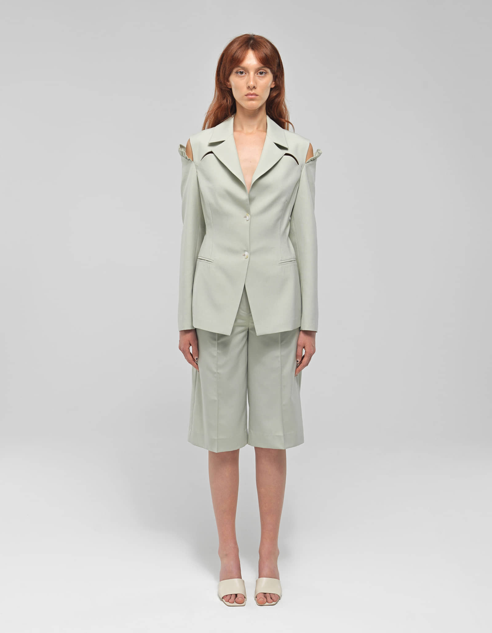 ASPEN Sage Green Short Pants made by MAET