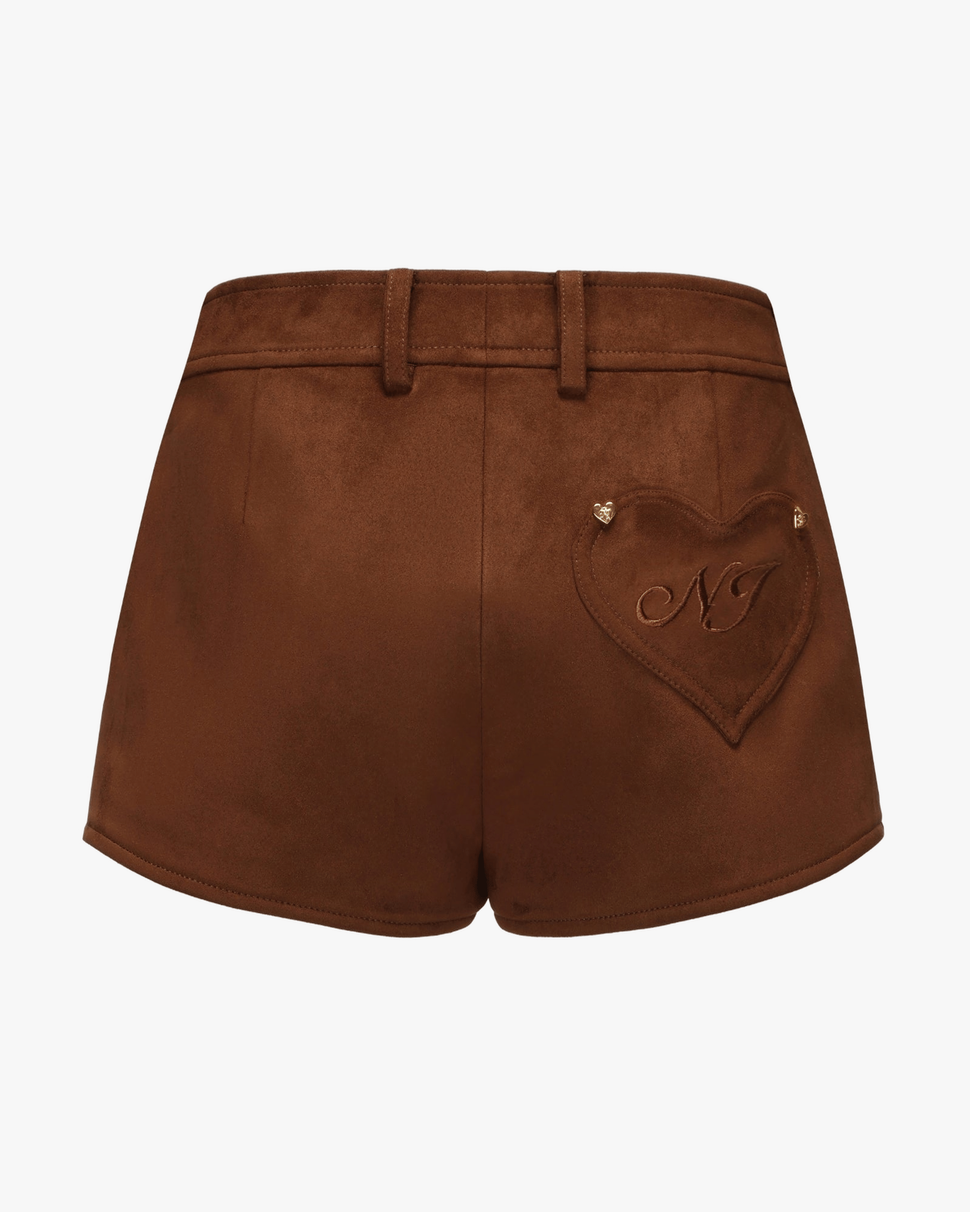 Sienna Suede Shorts (Brown) made by Nana Jacqueline