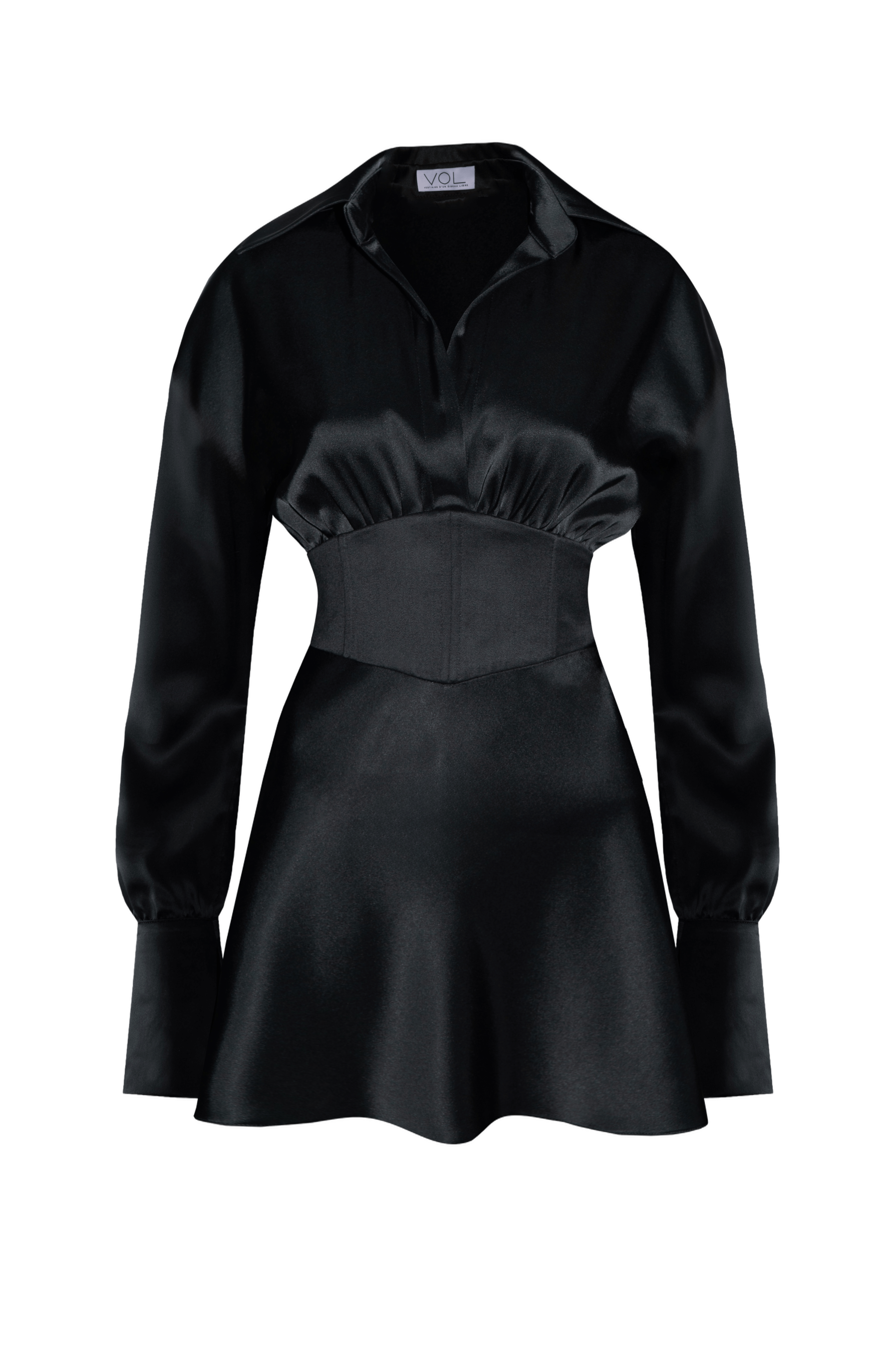 V-CORSET MINI DRESS made by Vestiaire d'un Oiseau Libre