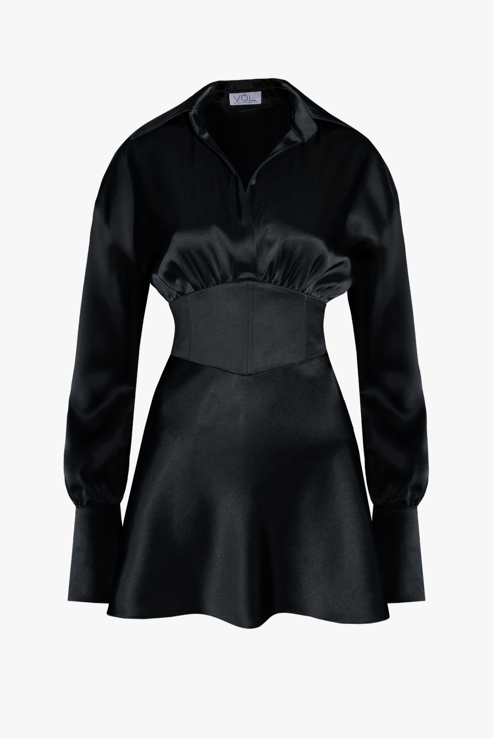 V-CORSET MINI DRESS made by Vestiaire d'un Oiseau Libre