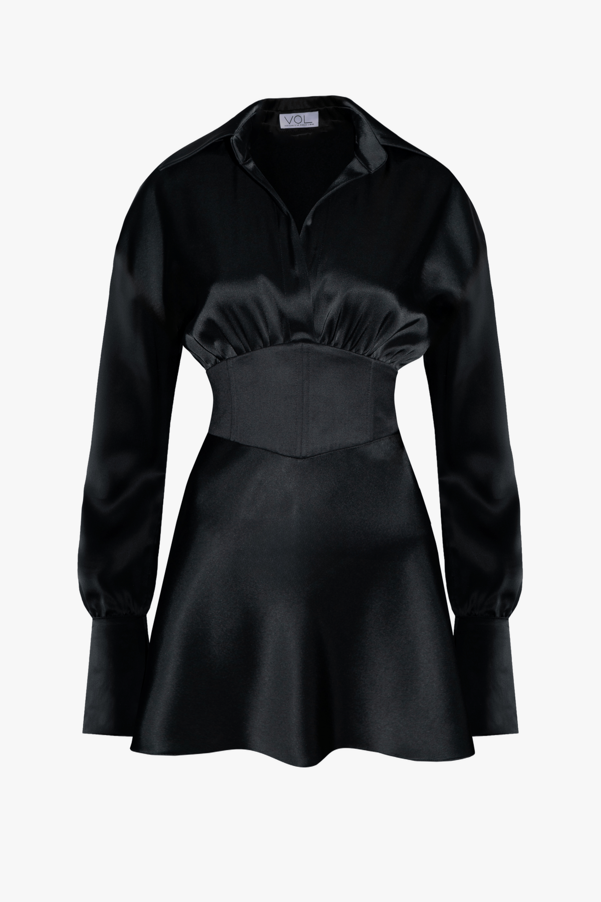 V-CORSET MINI DRESS made by Vestiaire d'un Oiseau Libre