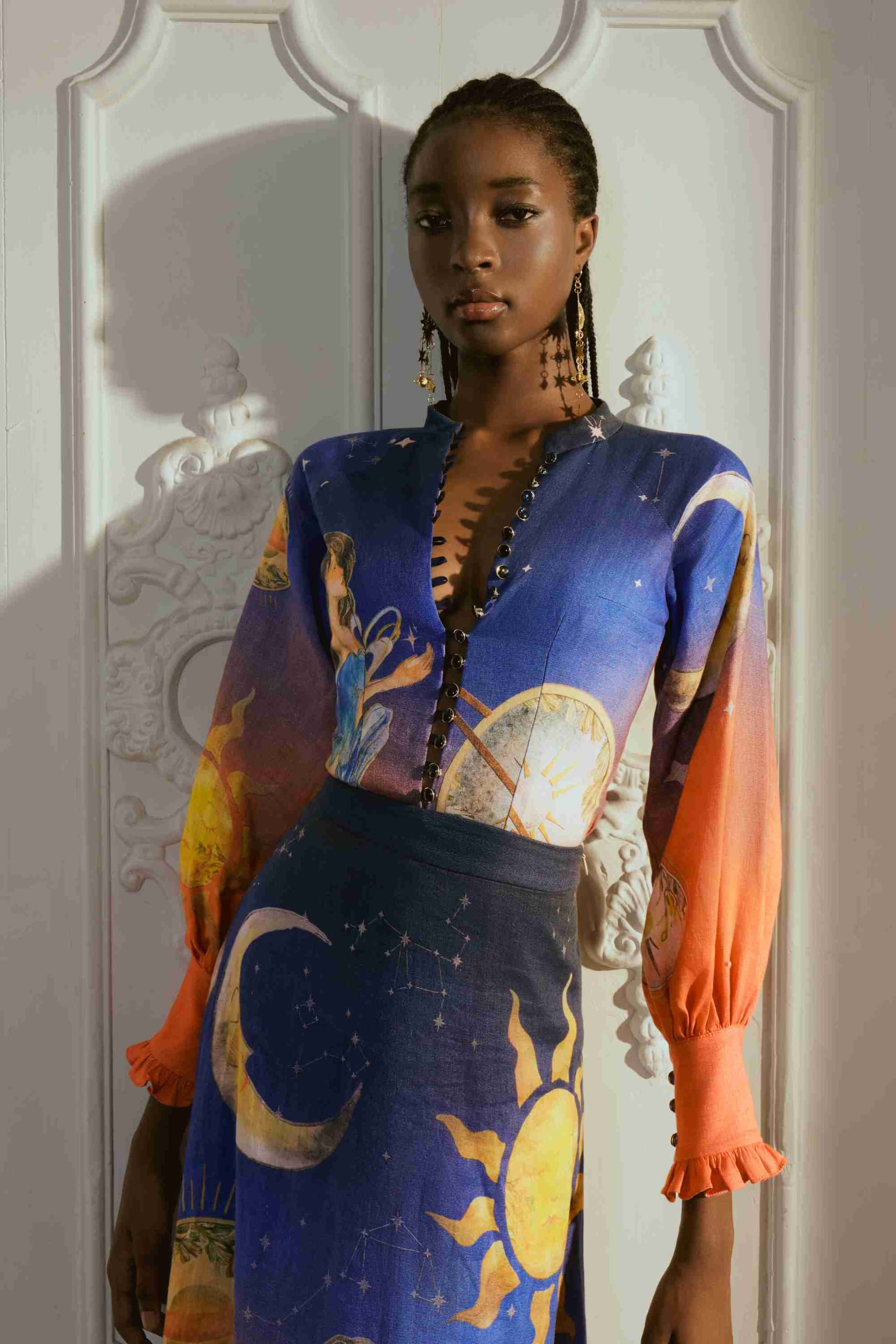 Starlit Mother Blouse made by JUSTIN TONG