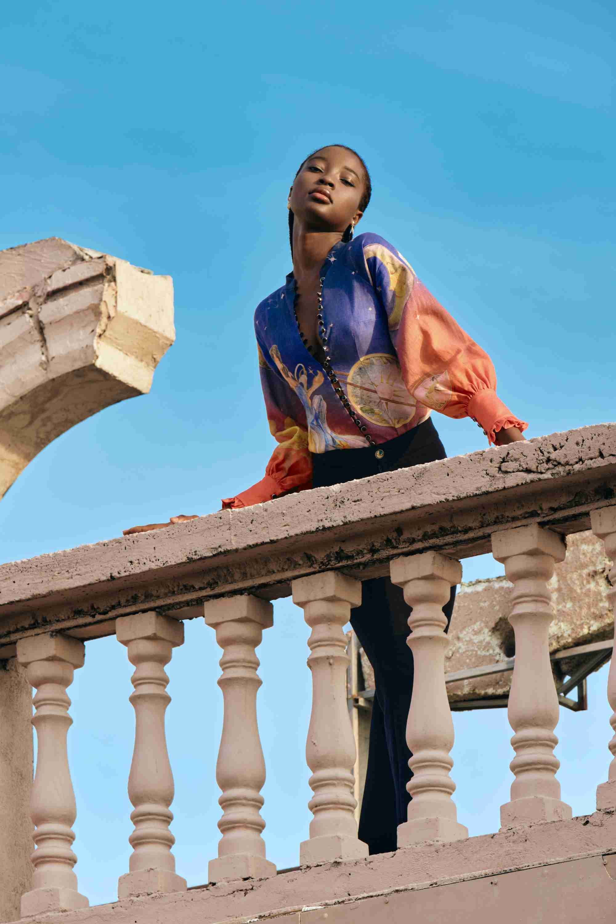 Starlit Mother Blouse made by JUSTIN TONG