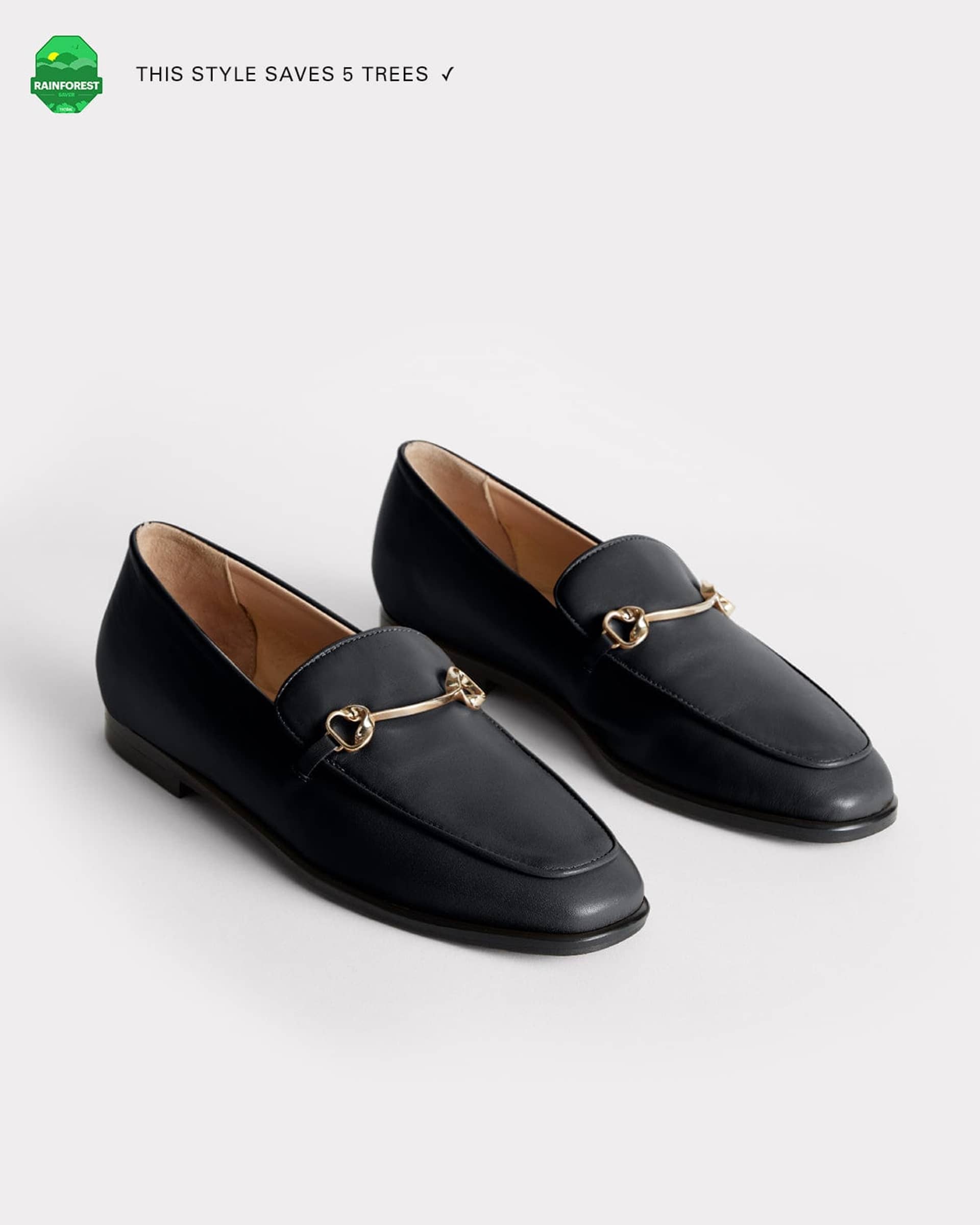 The Modern Moccasin - Black with hardware made by ESSEN