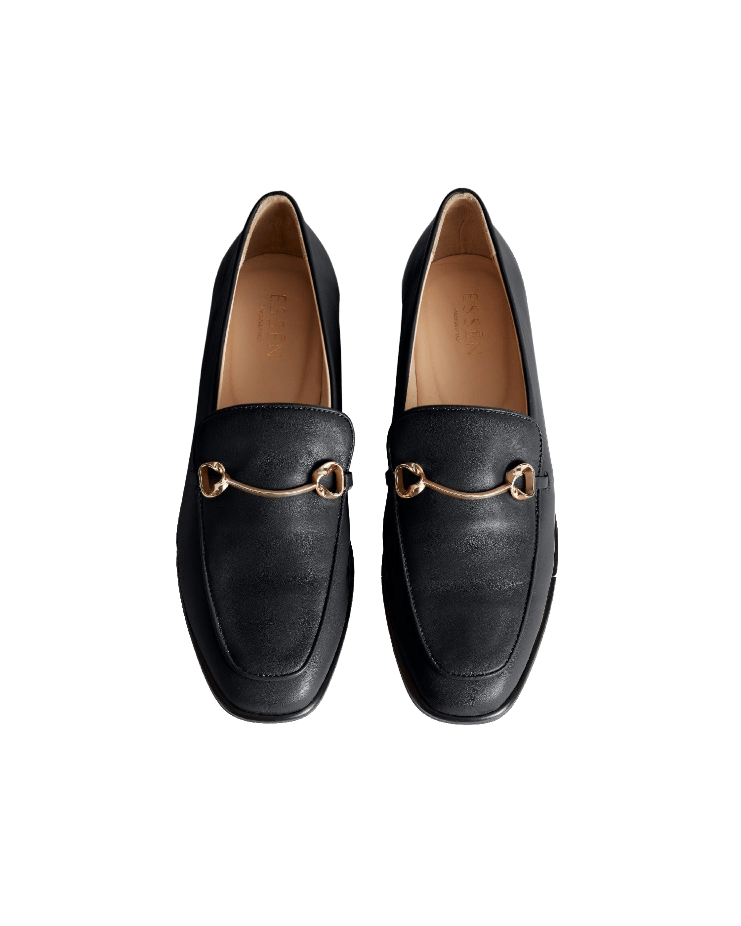 The Modern Moccasin - Black with hardware made by ESSEN