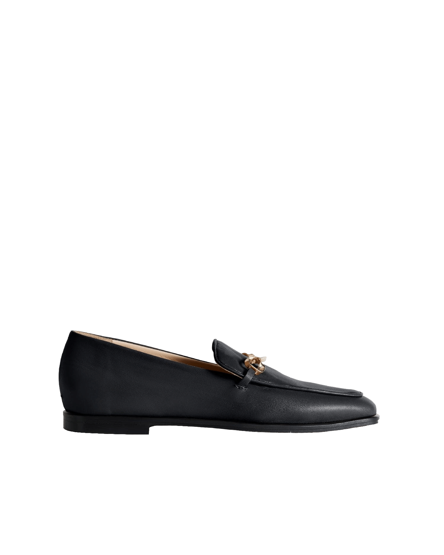 The Modern Moccasin - Black with hardware made by ESSEN