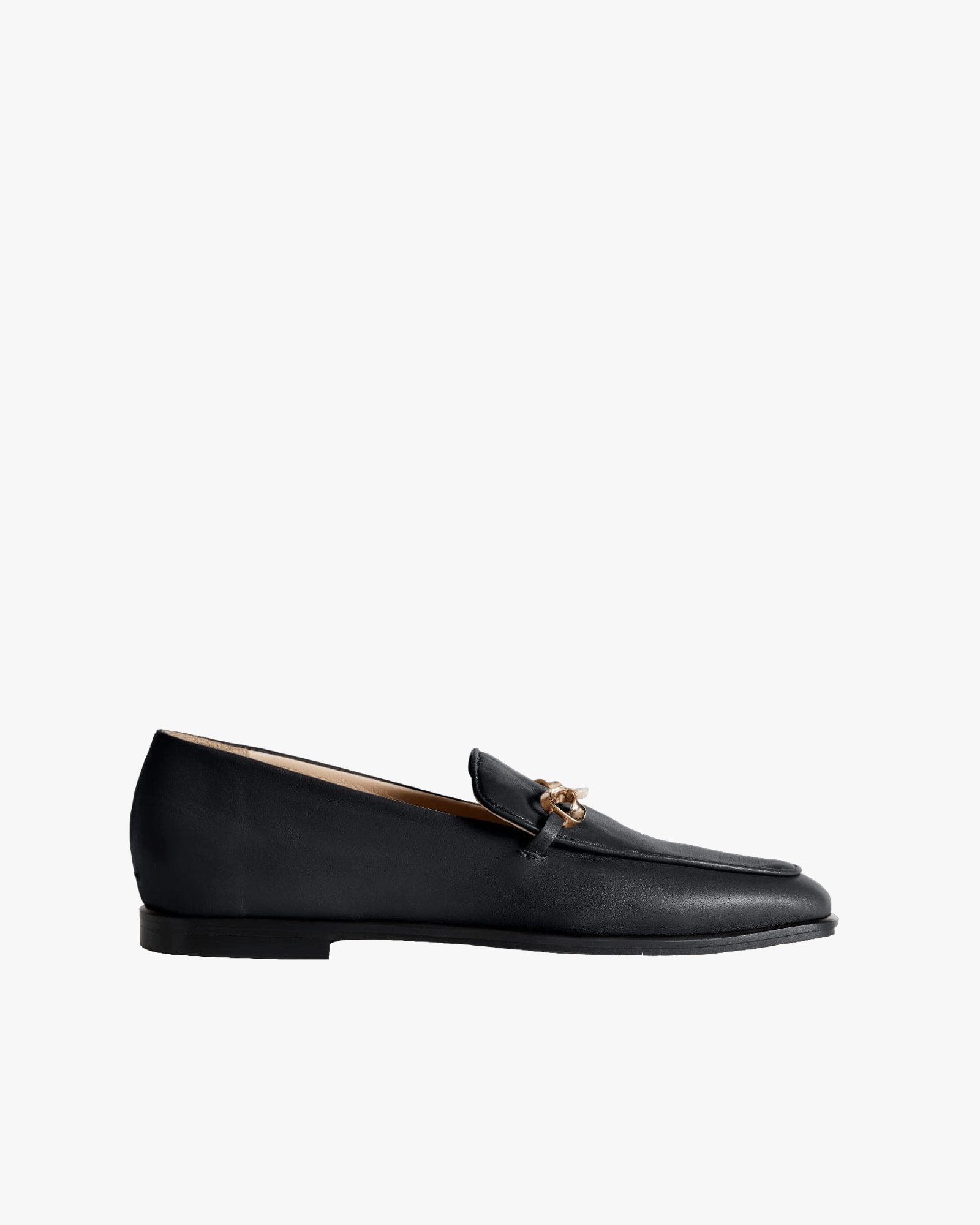 The Modern Moccasin - Black with hardware made by ESSEN