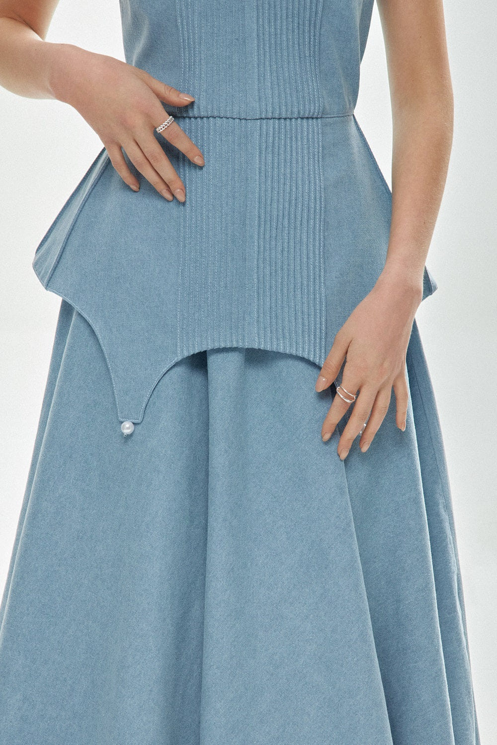 Denim Maxi Dress made by Guranda