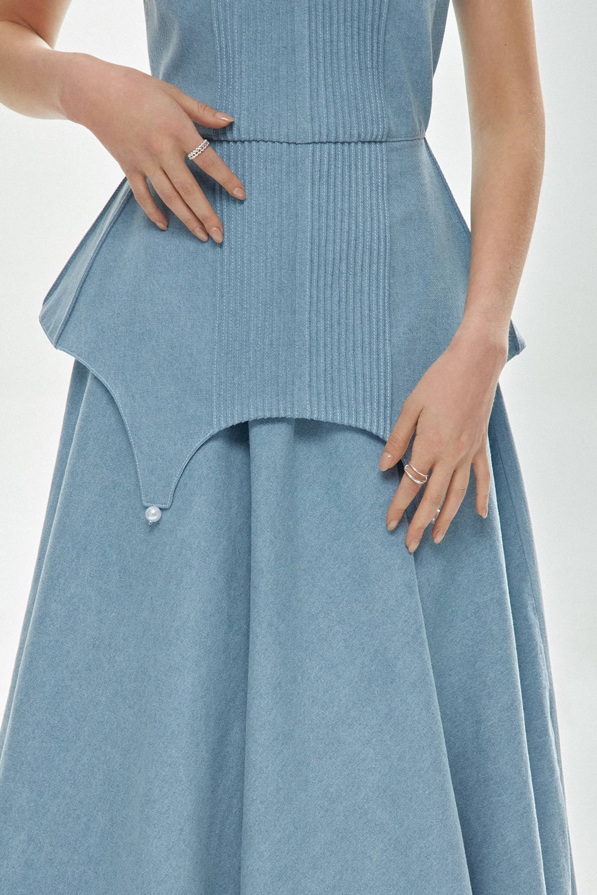 Denim Maxi Dress made by Guranda