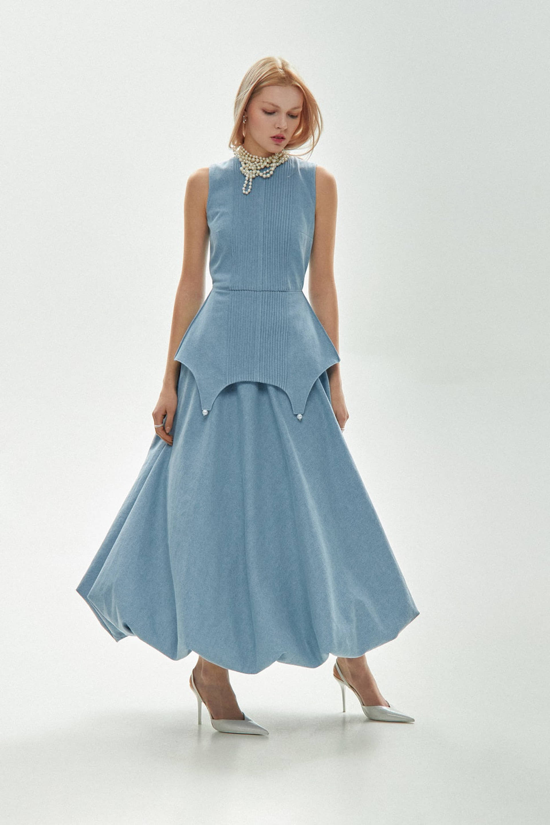 Denim Maxi Dress made by Guranda