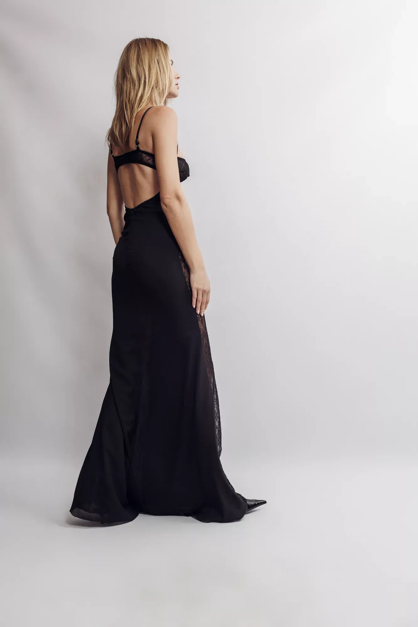 Naiad Chantilly Lace Gown made by Aureliana