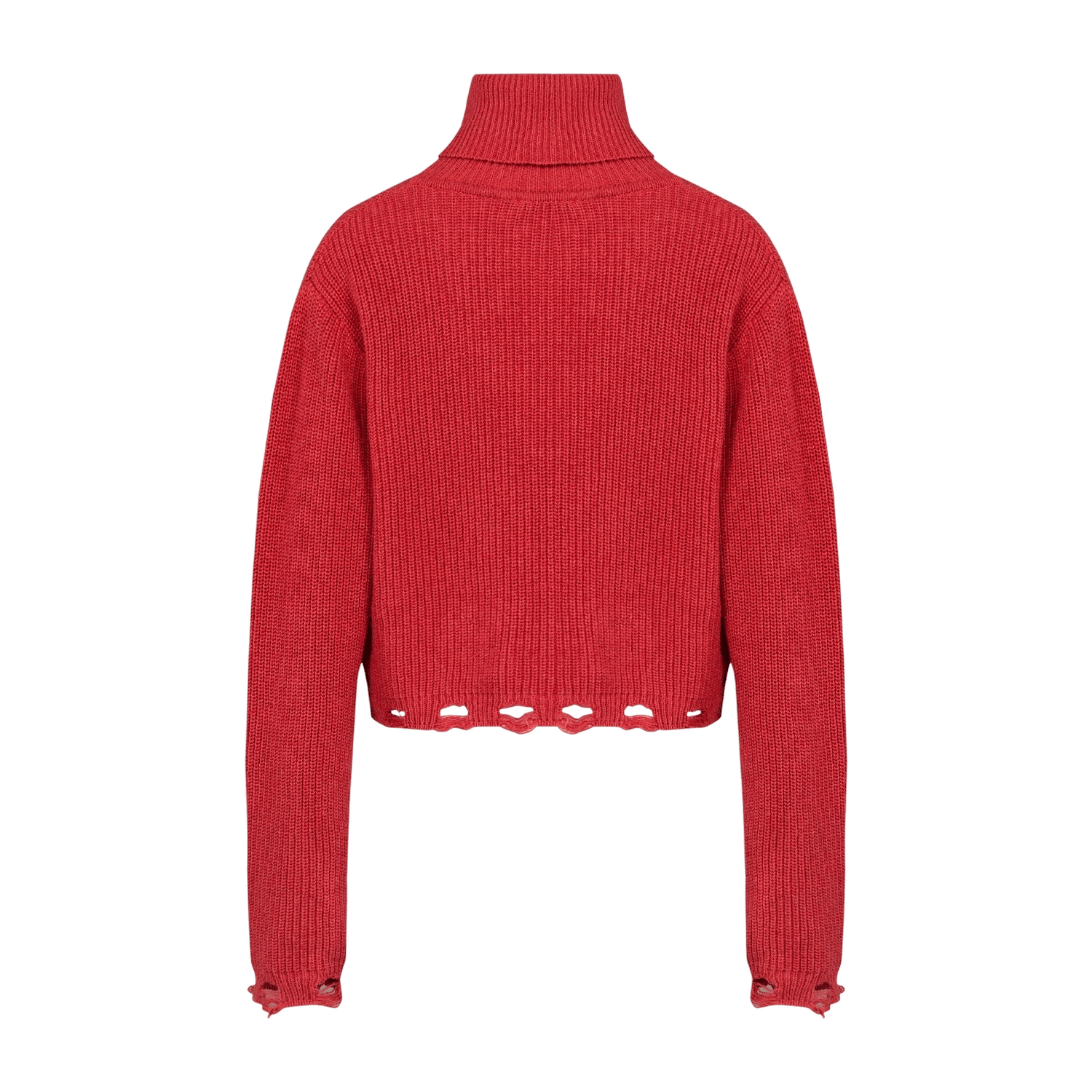 YOUR * ITCH RIPPED HIGH NECK KNIT SWEAT - SAMBA made by PCFG
