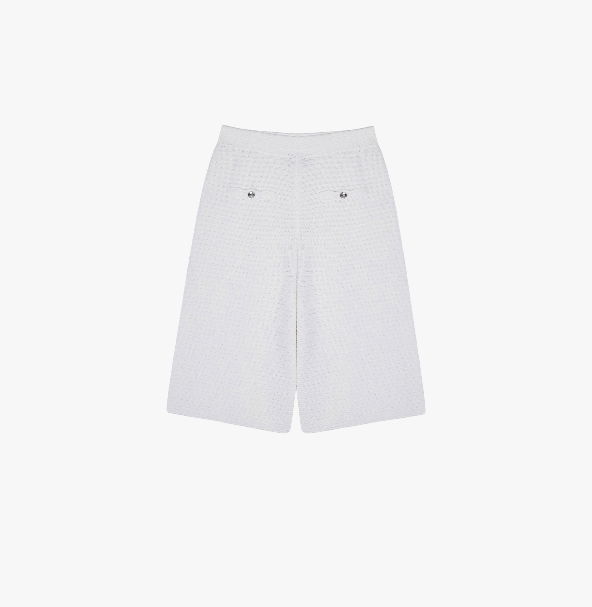 COTTON-LINEN BLEND MID-LENGTH SHORTS made by CRUSH Collection