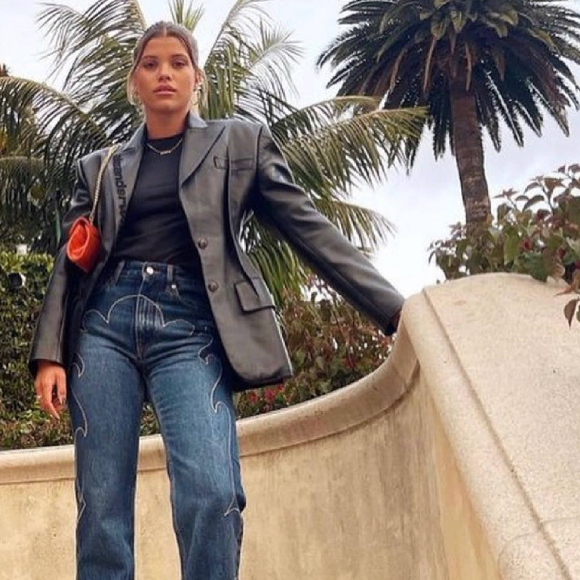 Ghalia - Orange - Clutch made by ALIEL