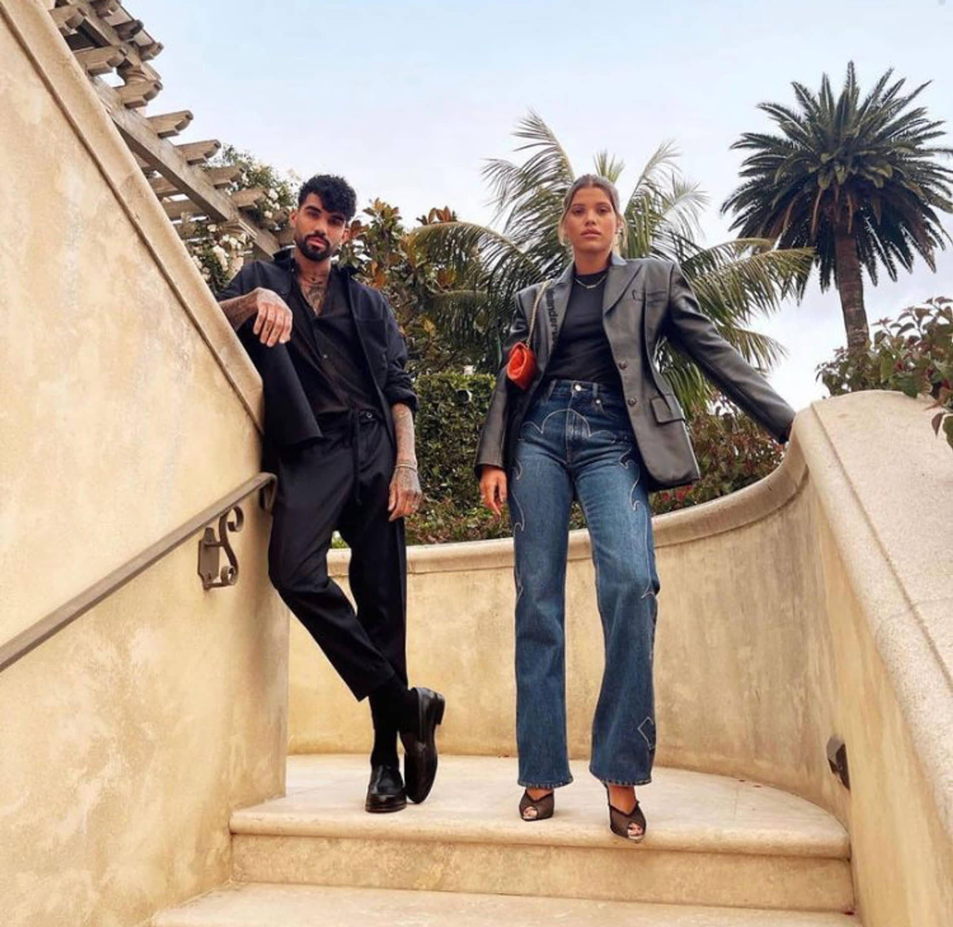 Ghalia - Orange - Clutch made by ALIEL