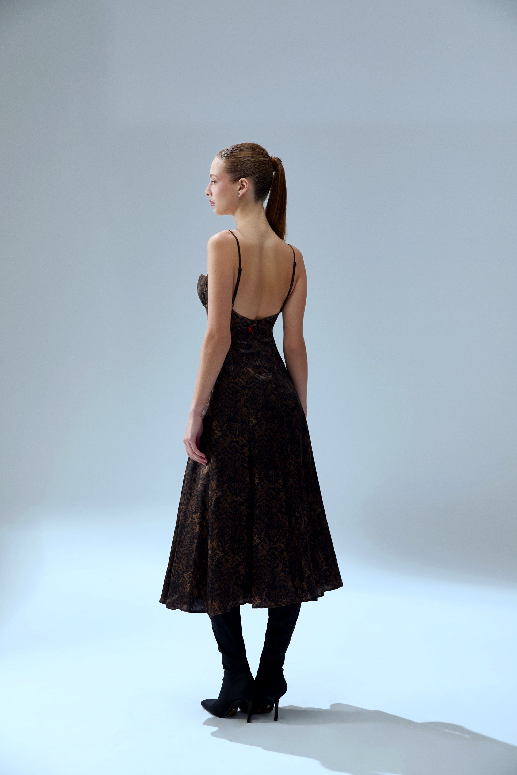 YOUR *ITCH SILK DRESS - LEOPARD made by PCFG